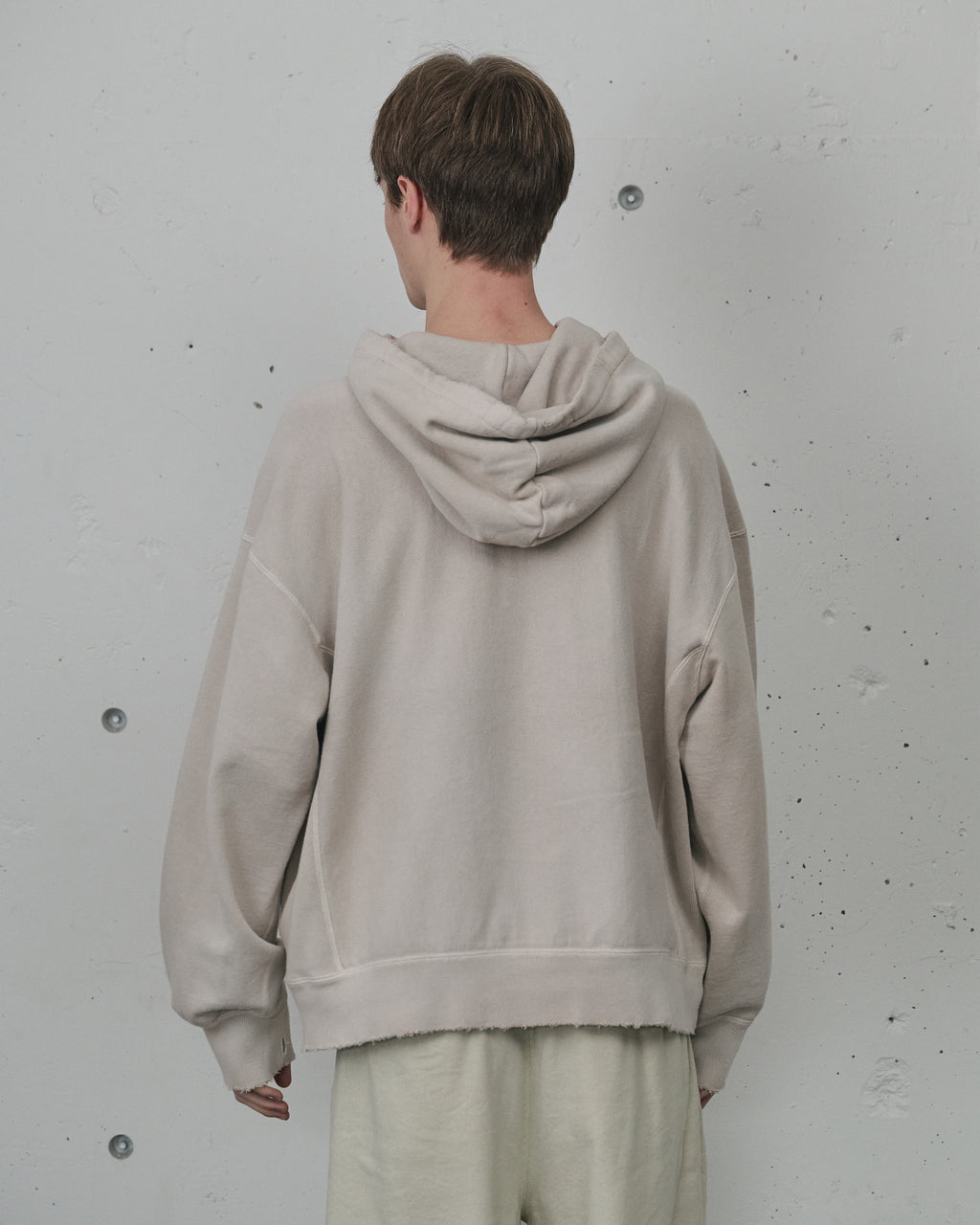 SWITCHING HOODIE(PINKBEIGE)