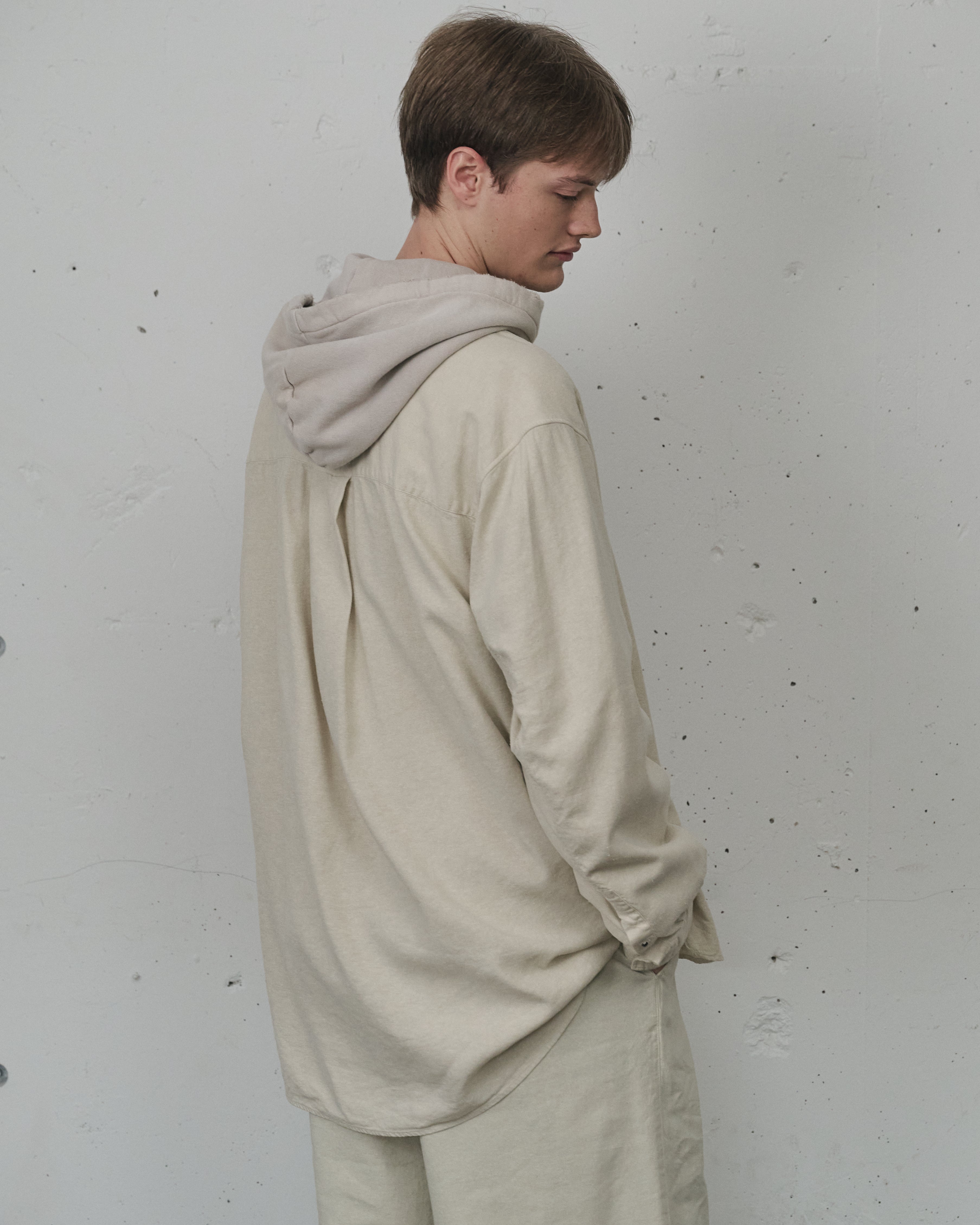 L/S NEP BOXY SHIRT(D.WHITE) – ANCELLM