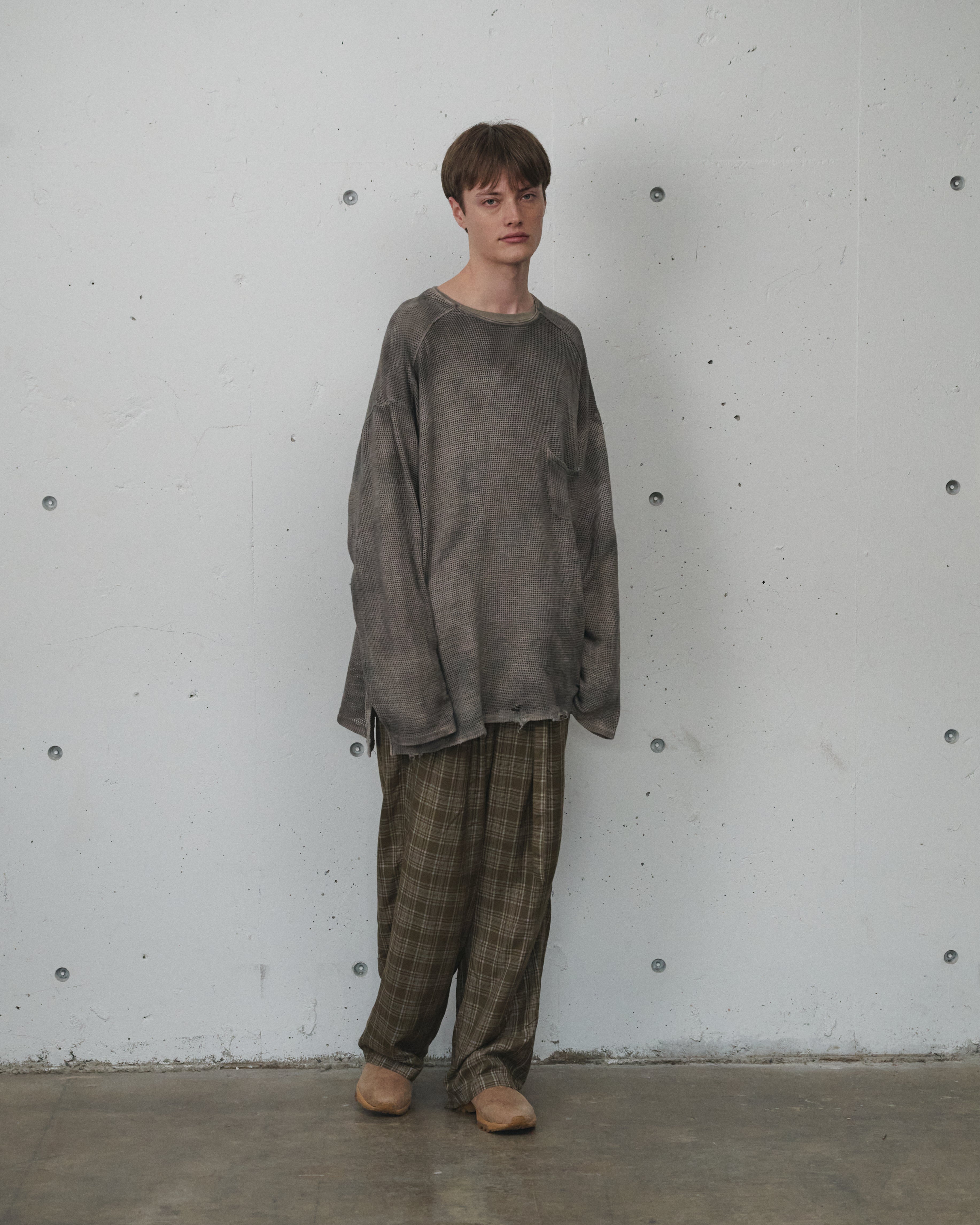 ancellm UNEVENNESS MESH LS (BLACK) メッシュ UNEVENNESS MESH LS(BLACK) – ANCELLM