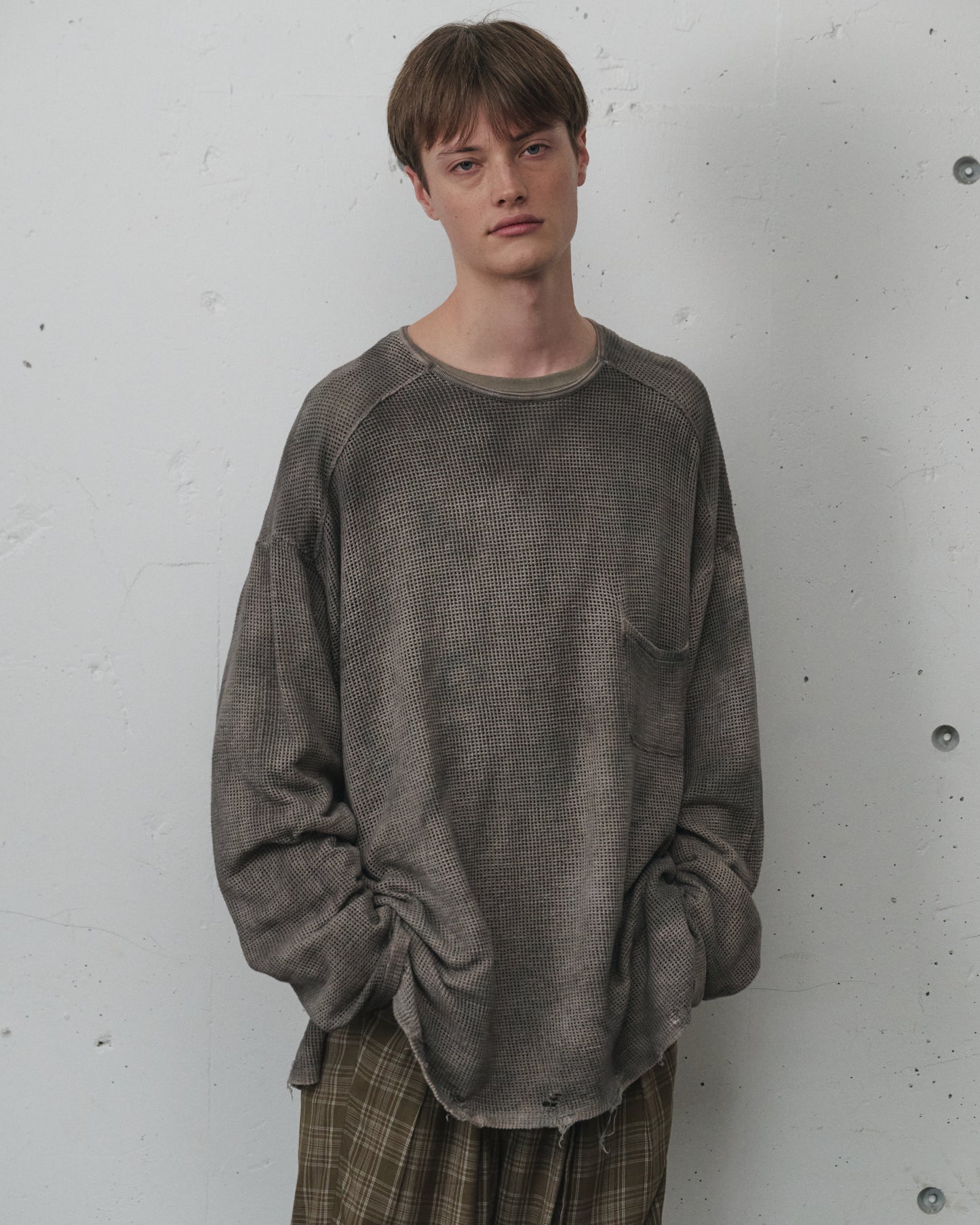 UNEVENNESS MESH LS(BLACK)