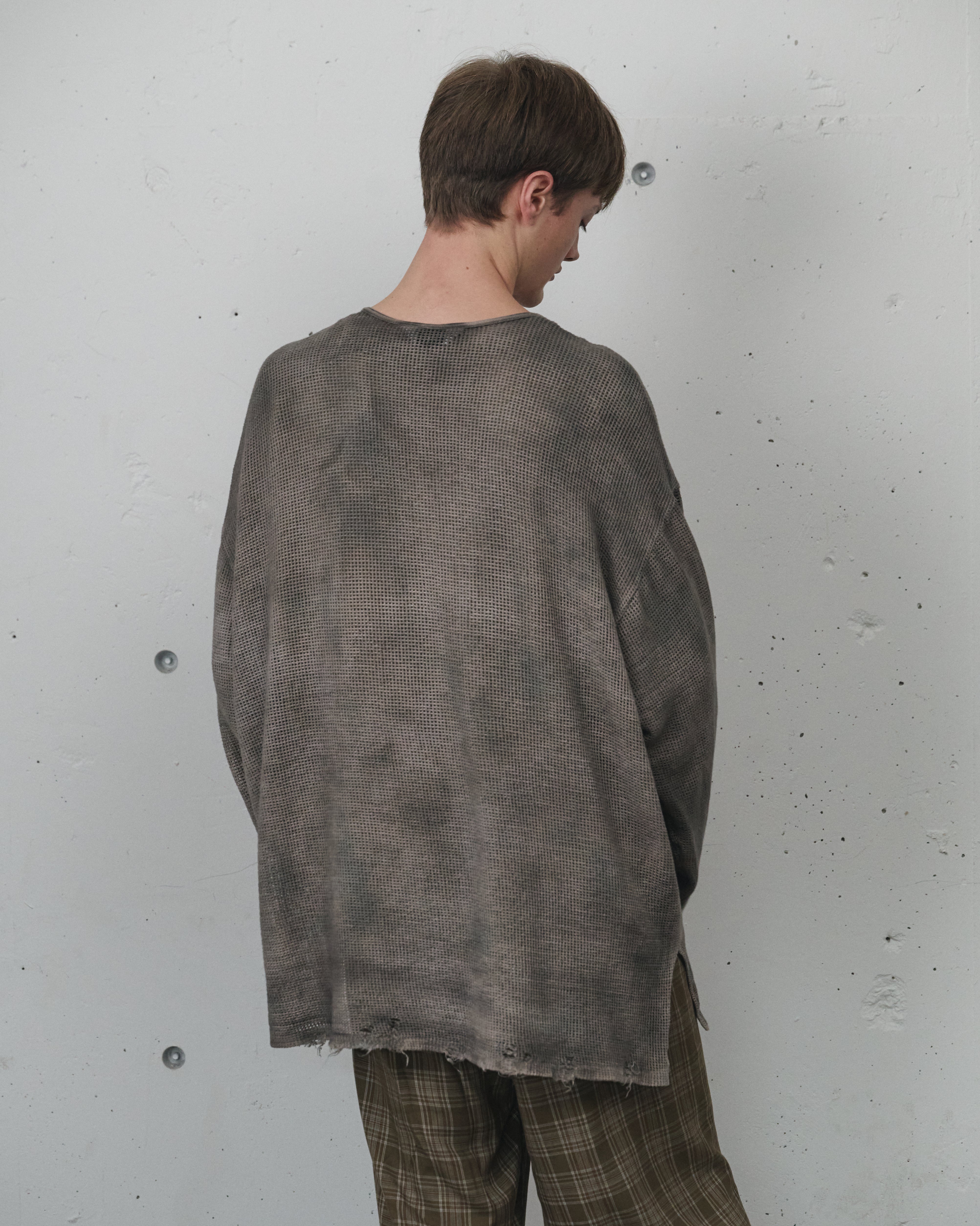 UNEVENNESS MESH LS(BLACK) – ANCELLM