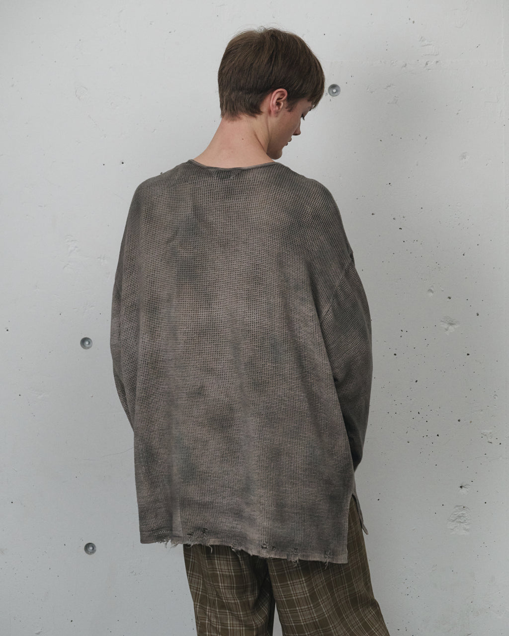 UNEVENNESS MESH LS(BLACK) – ANCELLM