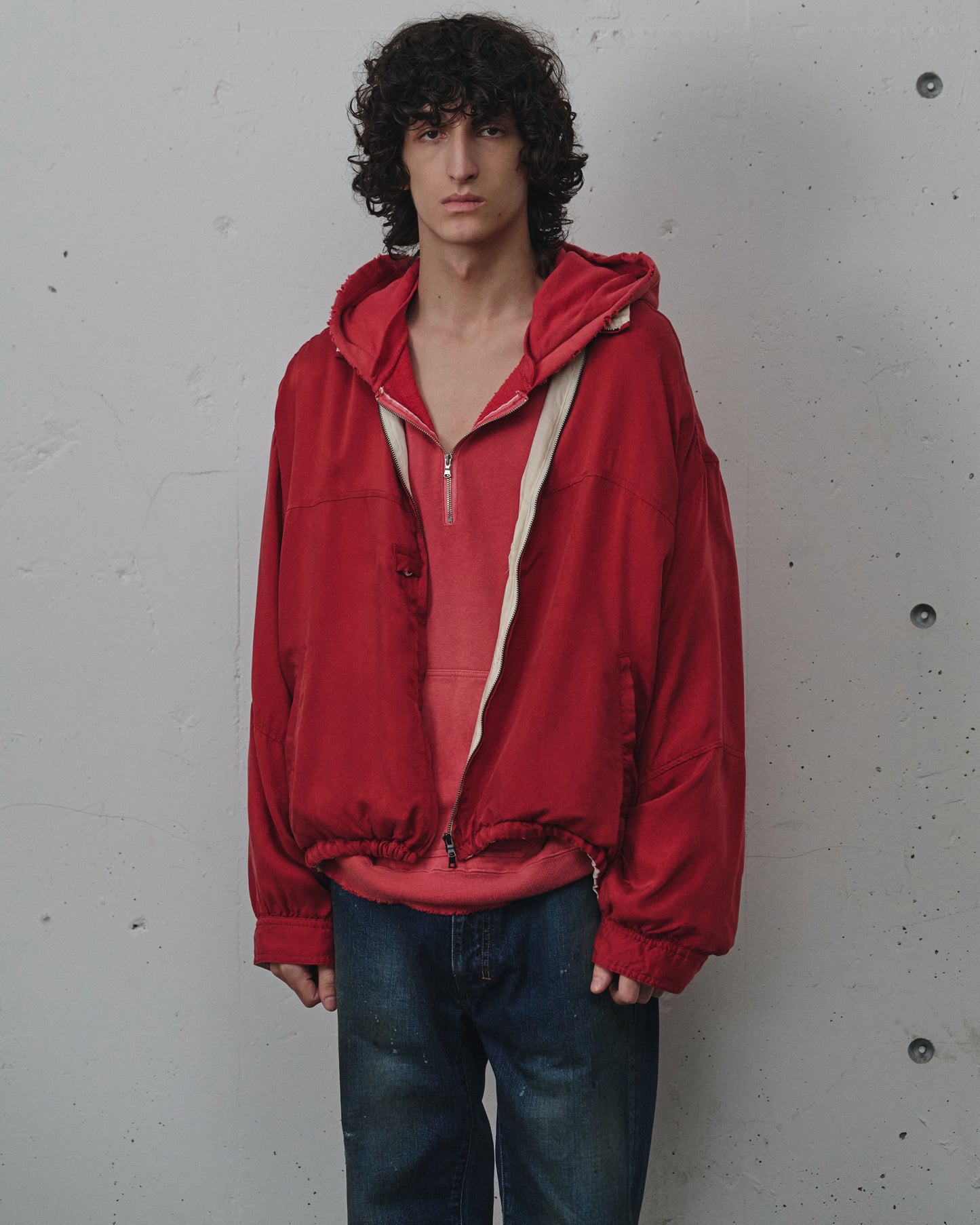 CUPRO REVERSIBLE JACKET(RED)