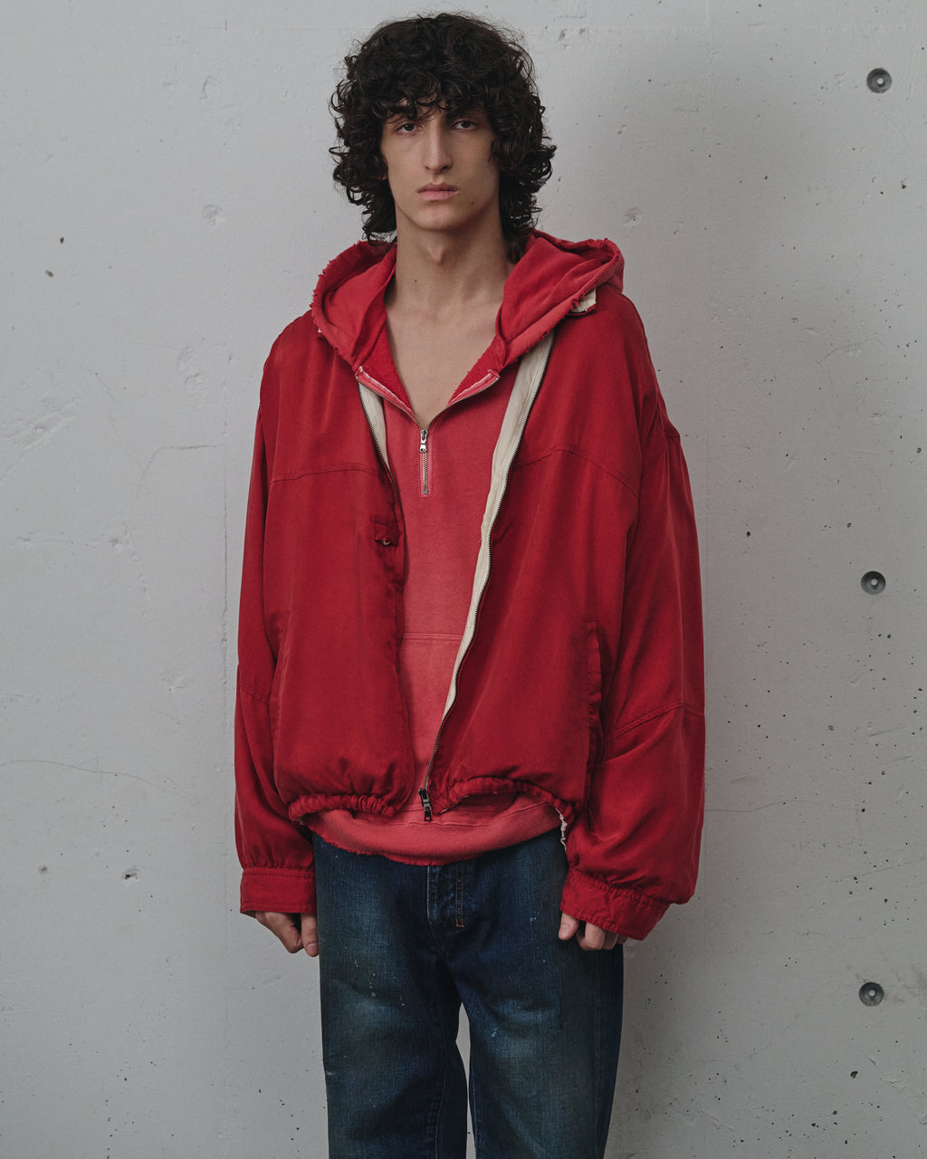 CUPRO REVERSIBLE JACKET(RED)