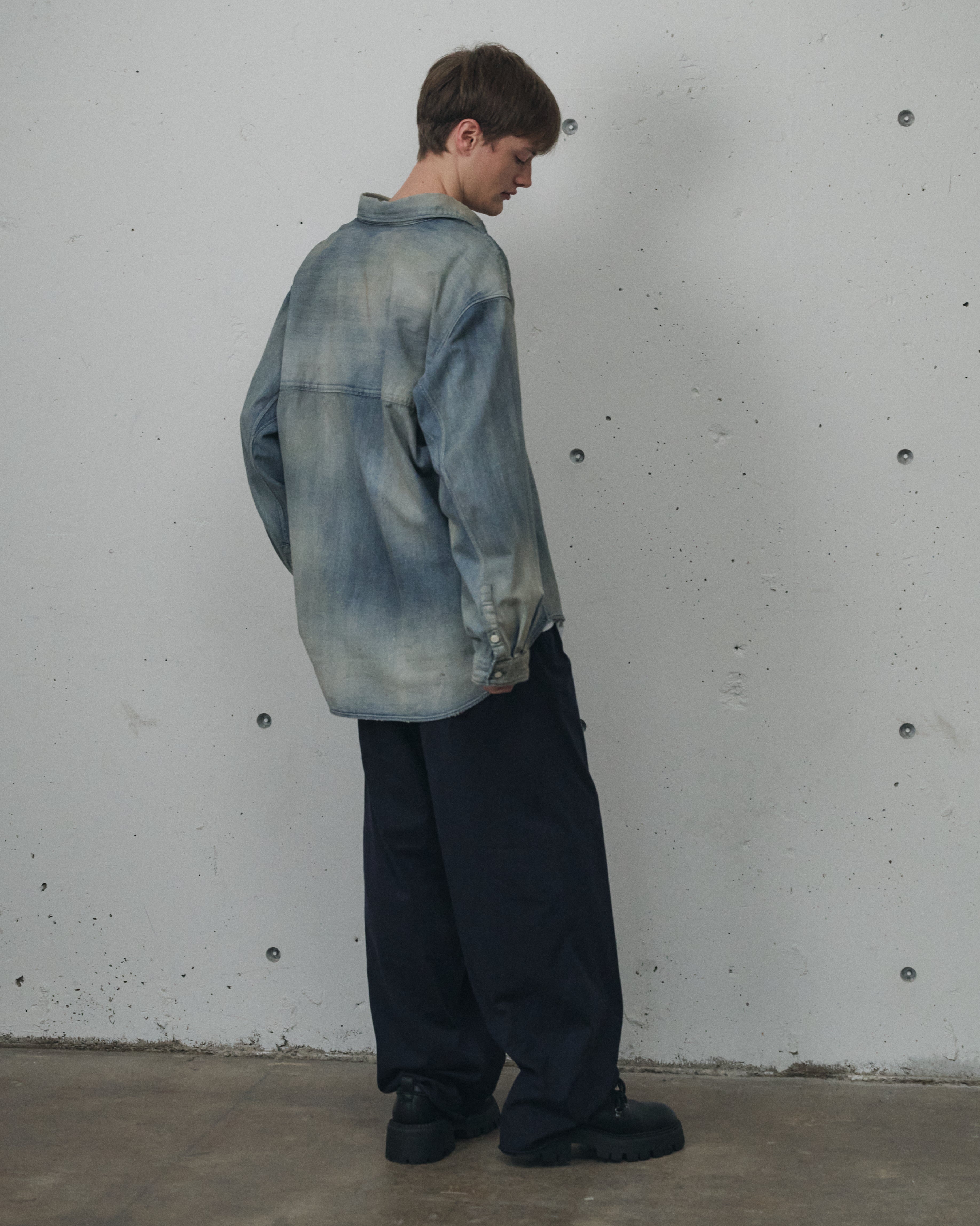 DENIM DRESS SHIRT(INDIGO) – ANCELLM