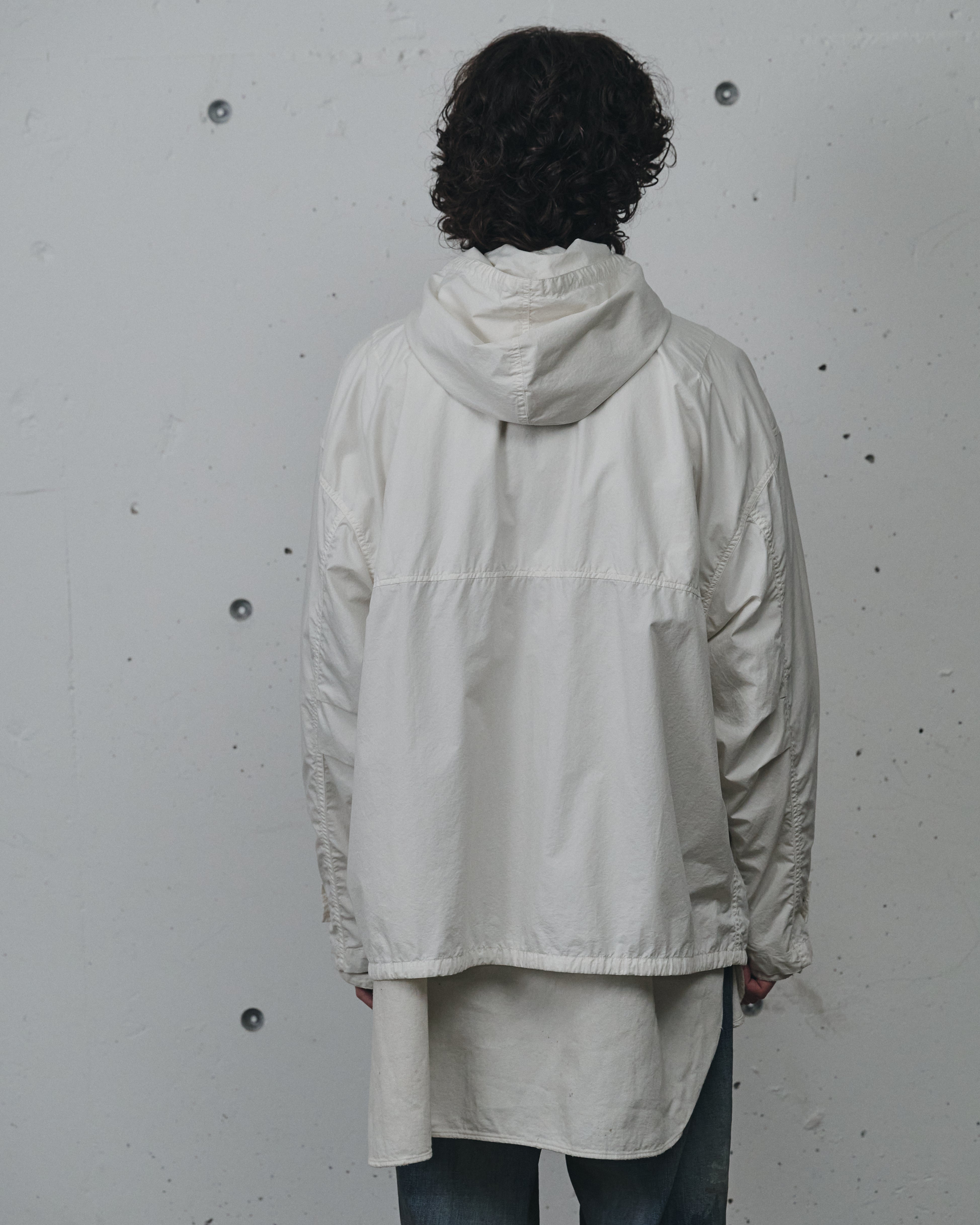 HOODED FIELD SHIRT JACKET(WHITE) – ANCELLM