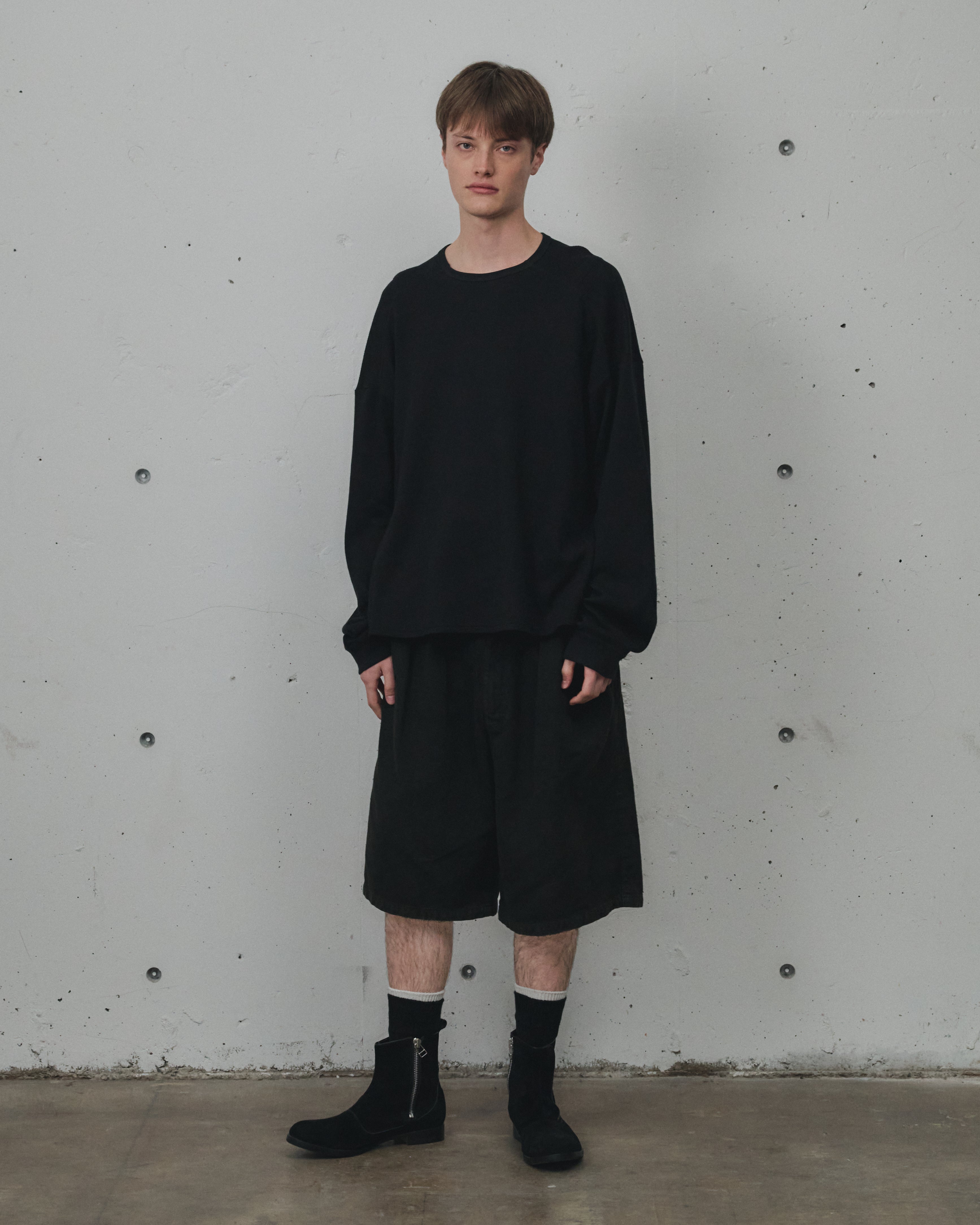 C/R DUCK SHORT PANTS(BLACK) – ANCELLM