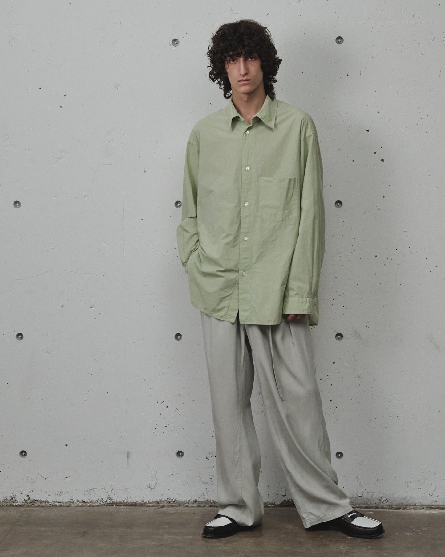 SHRINK OVER SHIRT(GRAYMINT)