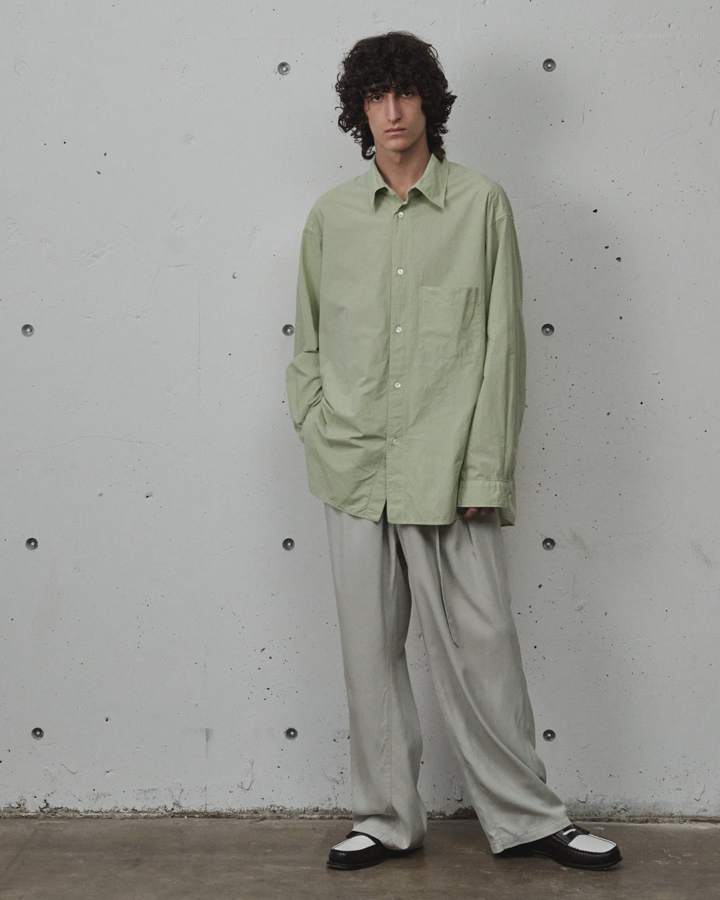 SHRINK OVER SHIRT(GRAYMINT)