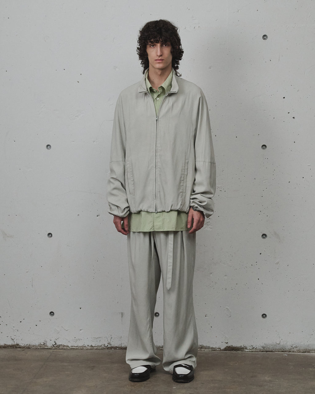 TUCK KIMONO BLOUSON(MINT)