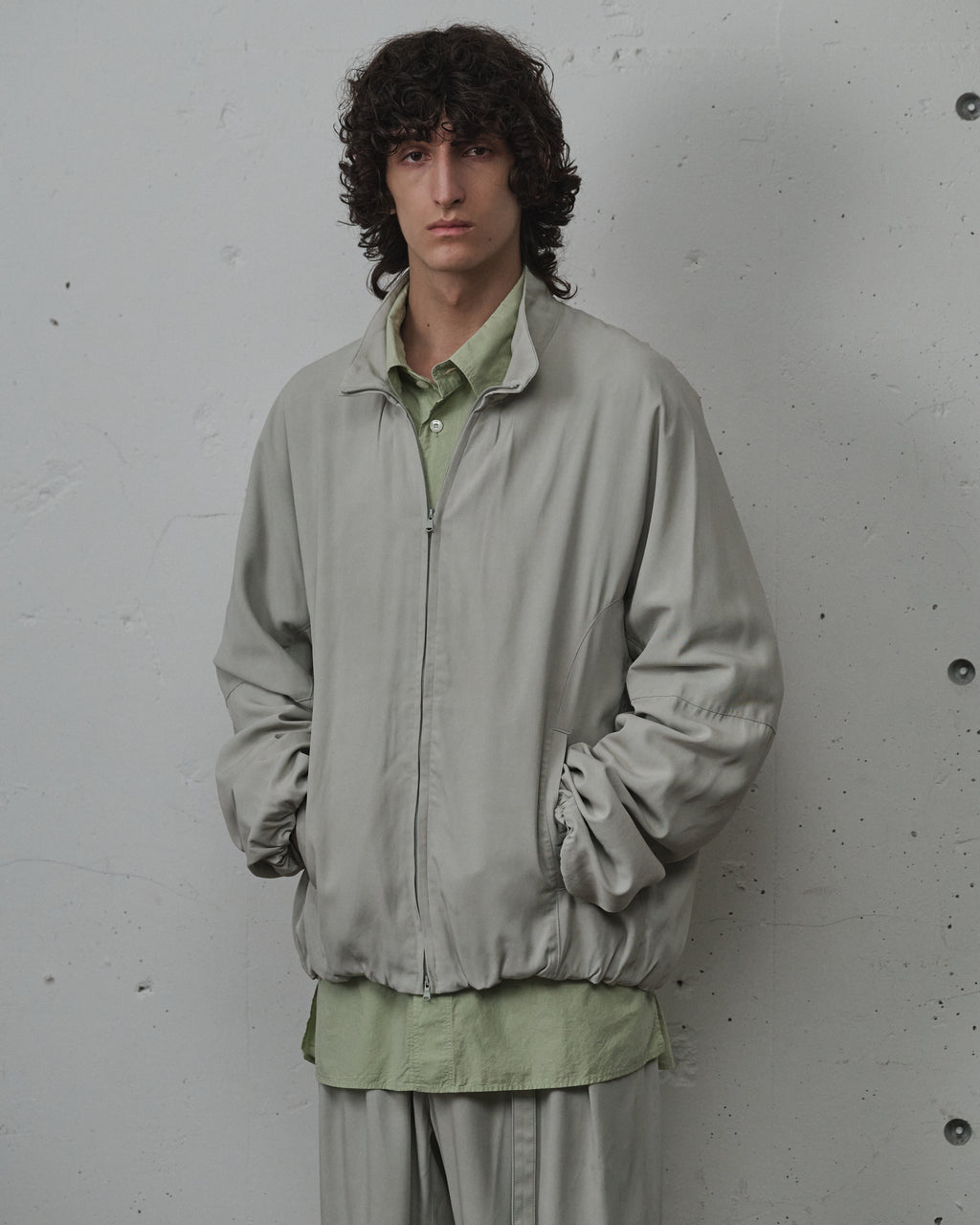 TUCK KIMONO BLOUSON(MINT)