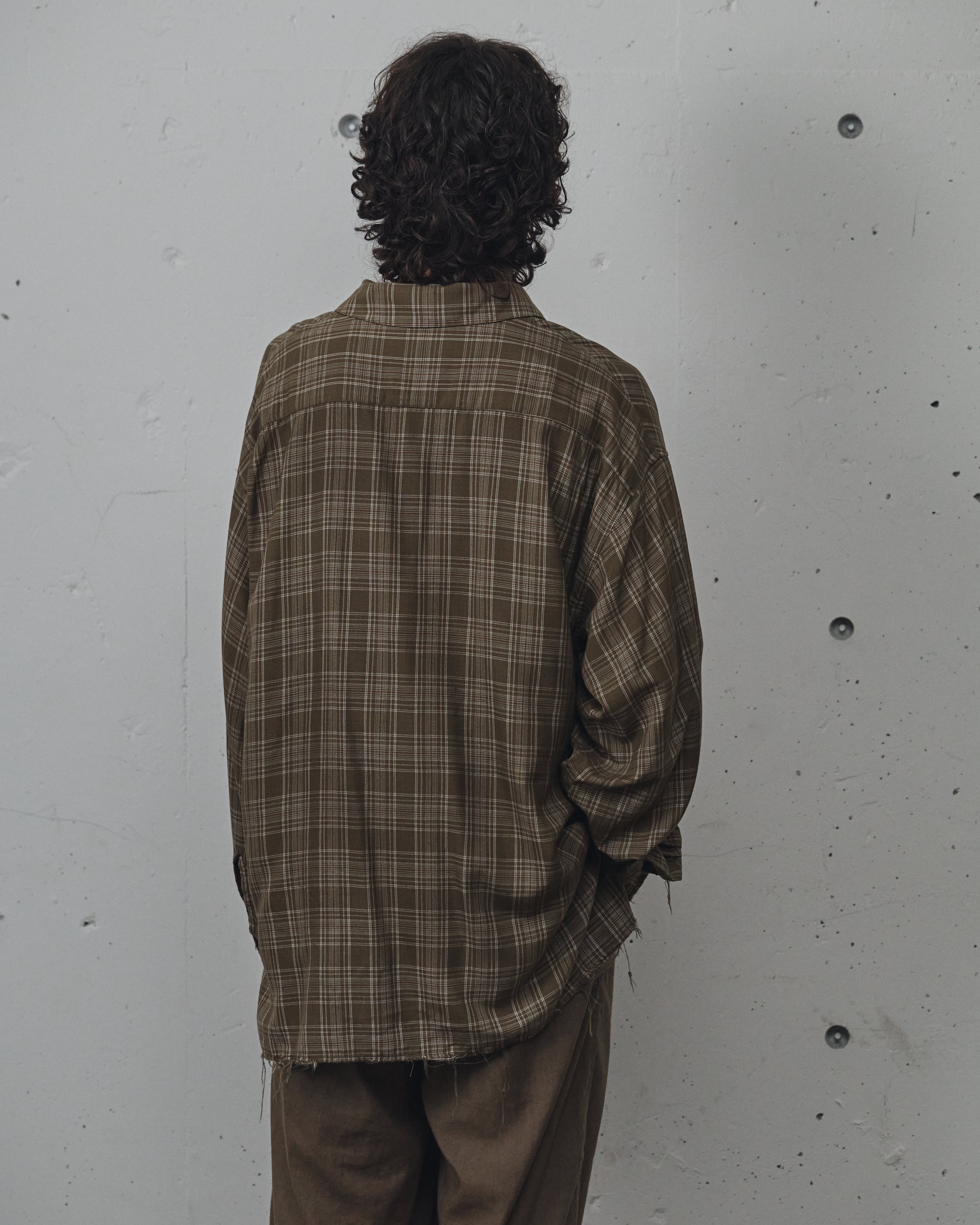ちゃちゃ坊様ANCELL 26ssAGING RAYON CHECK SHIRT AGING RAYON CHECK SHIRT(GREEN) – ANCELLM