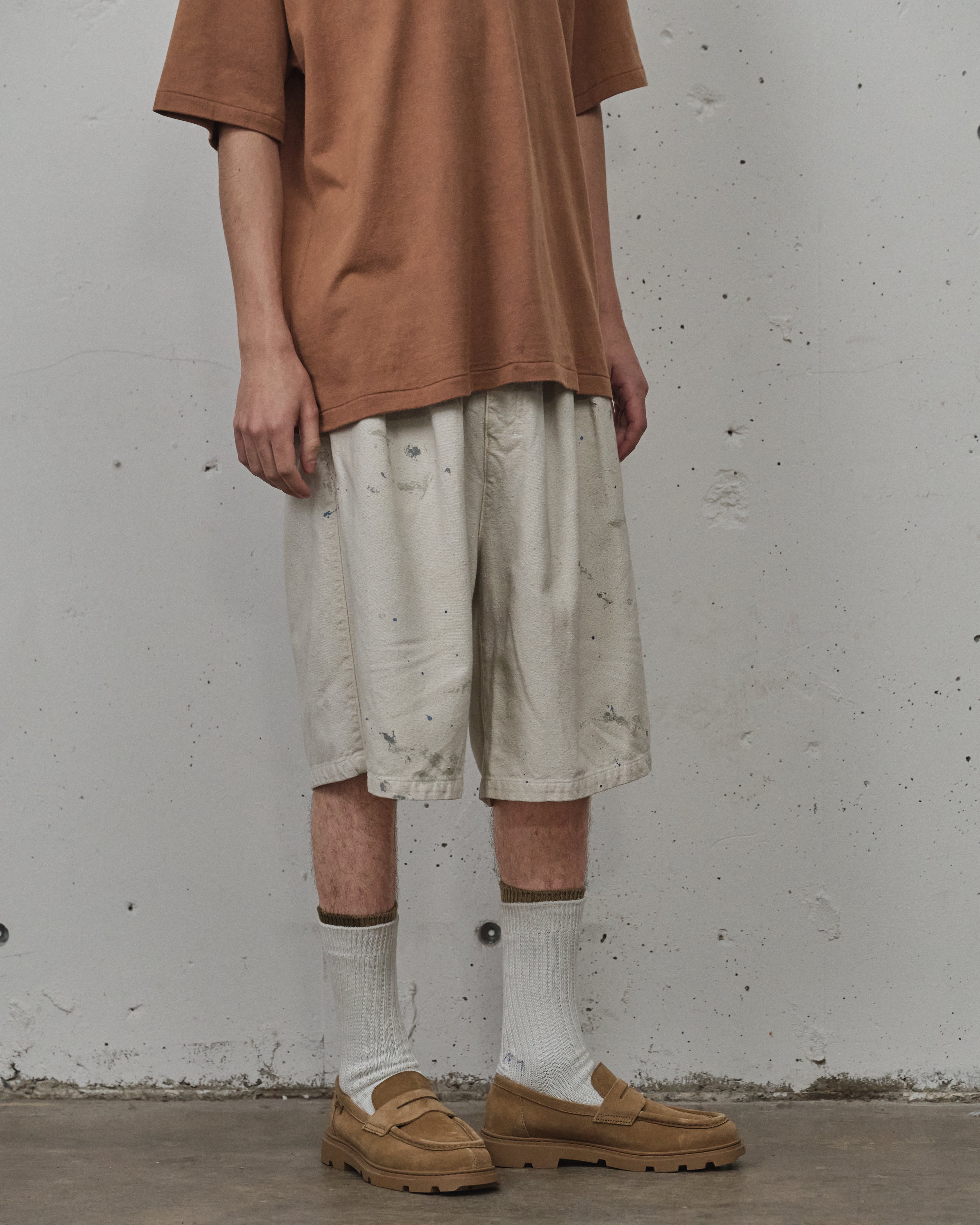 C/R DUCK SHORT PANTS(WHITE) – ANCELLM