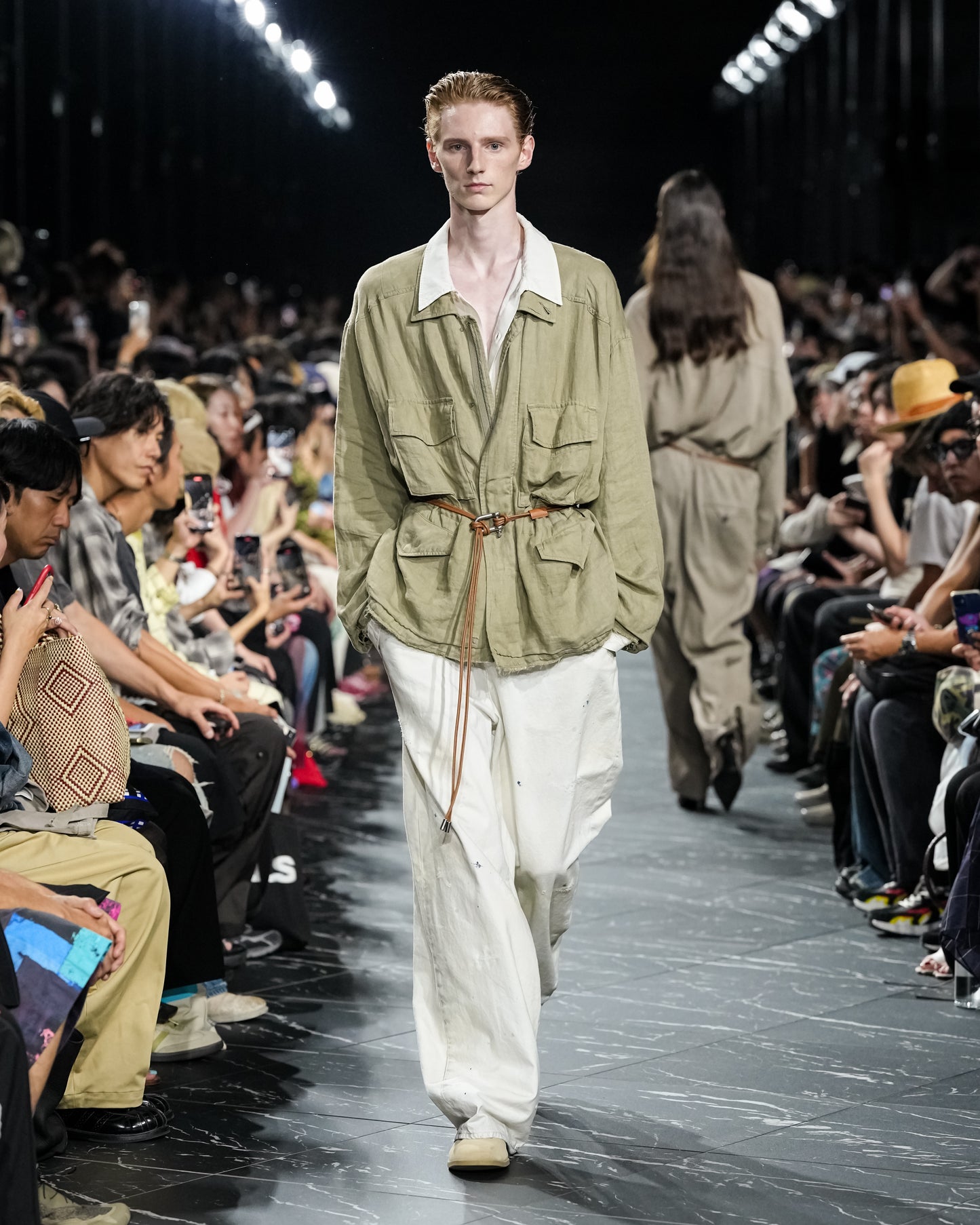 100/S LINEN FIELD JACKET(KHAKIBEIGE)