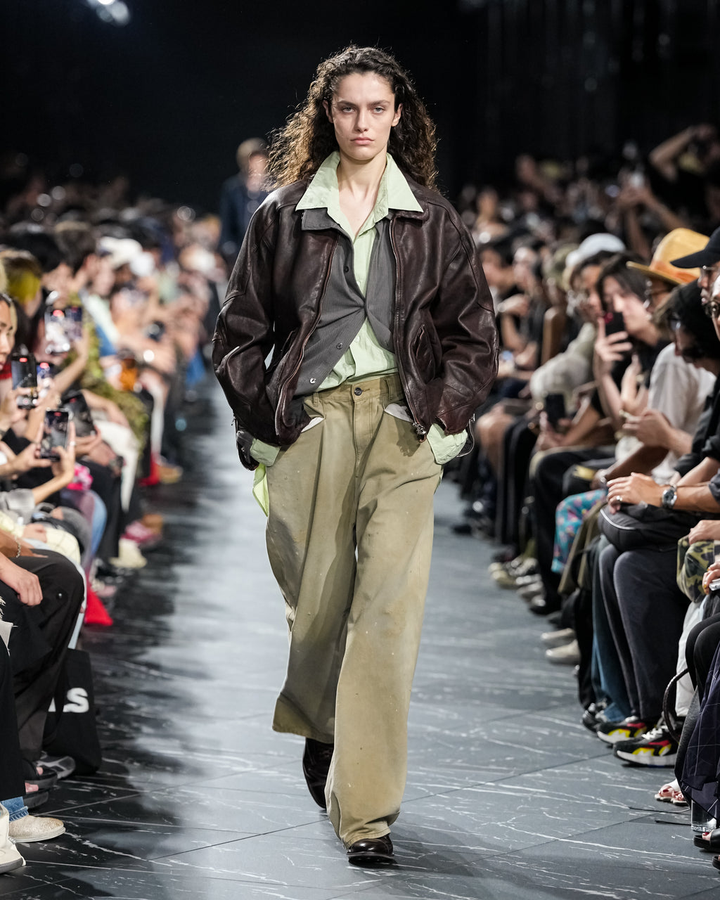 CAS/SIL KIMONO KNIT SHIRT(GRAY)