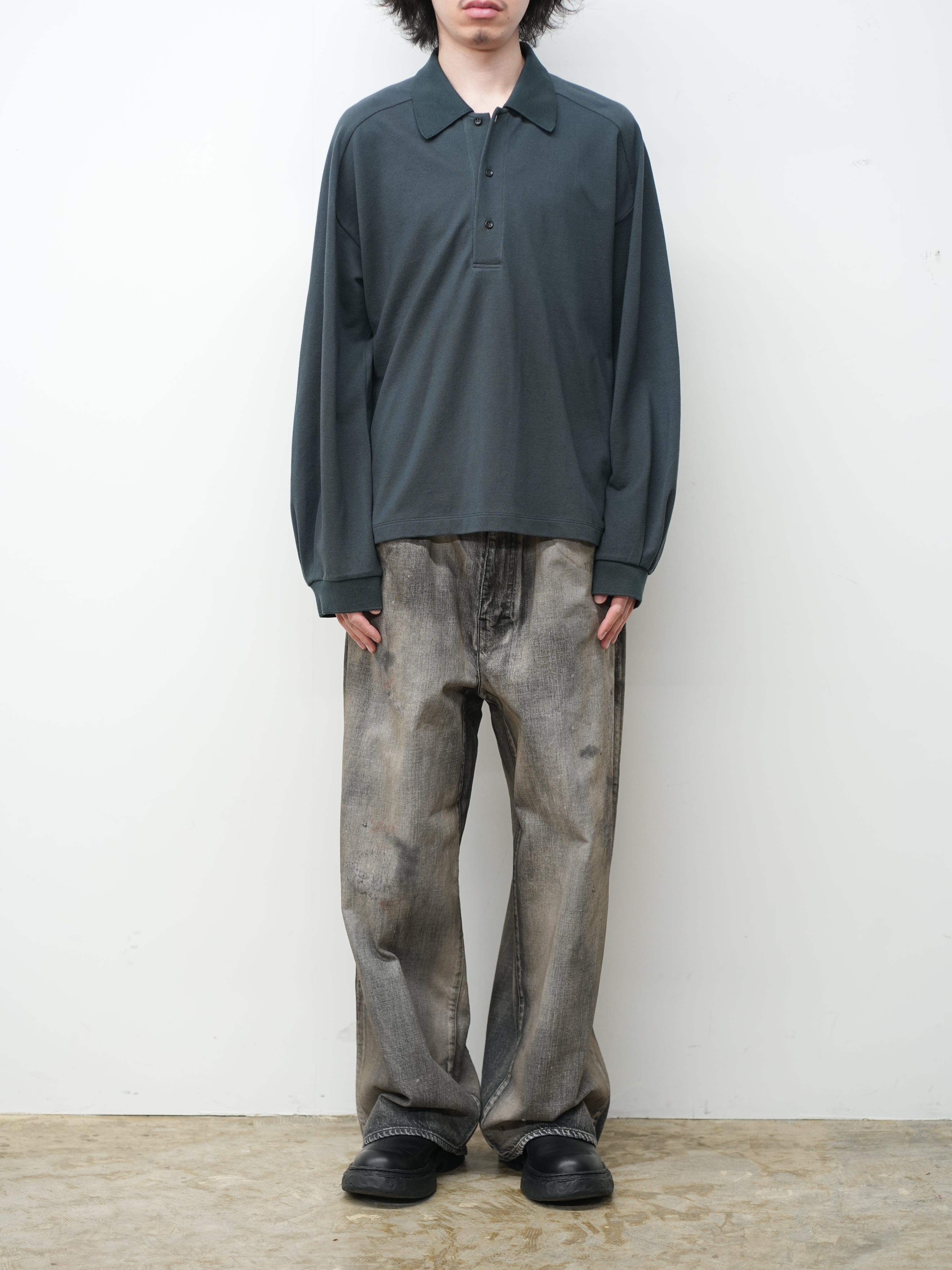 L/S POLO(NAVY) – ANCELLM