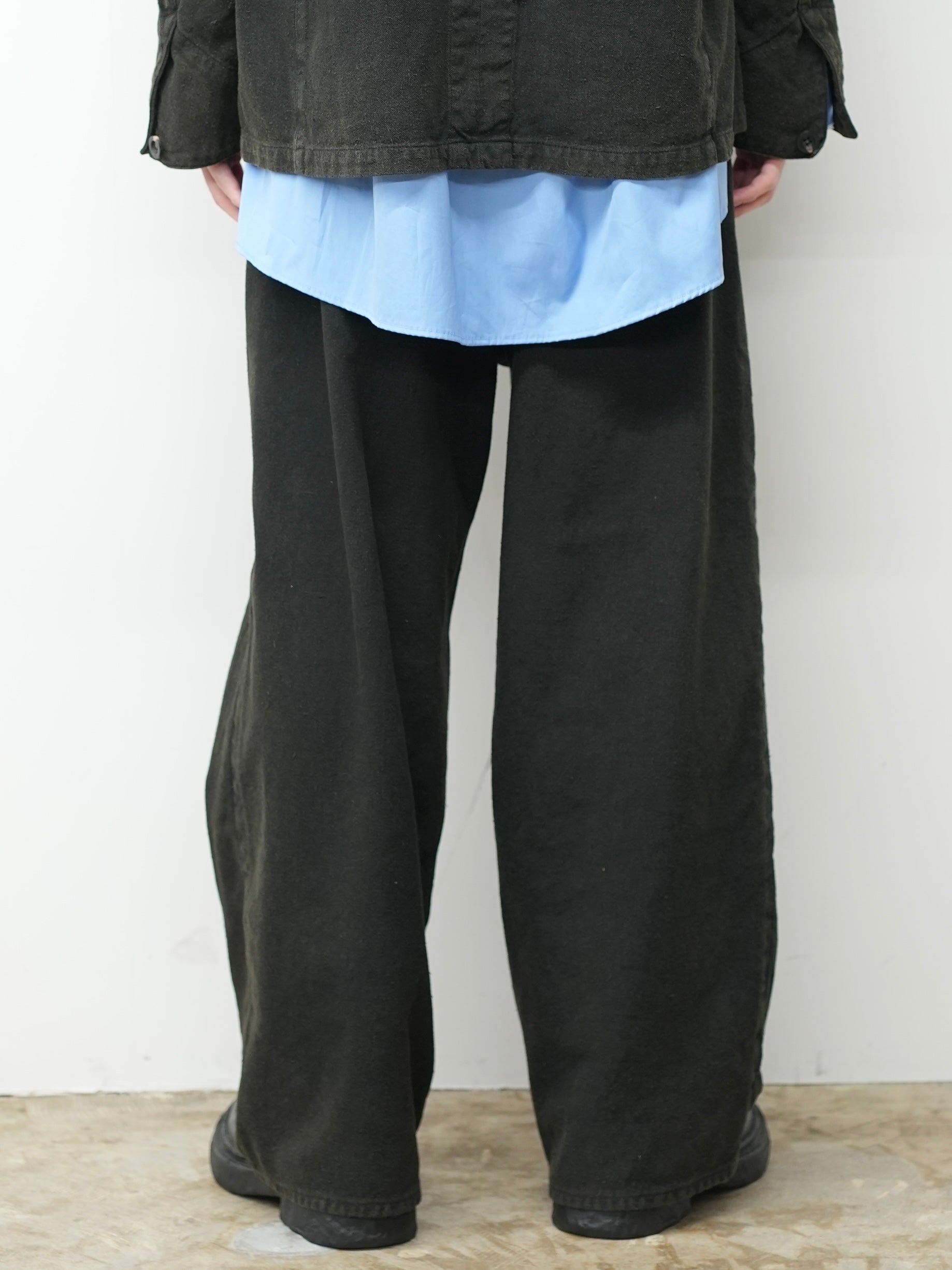 パンツ 26ss ANCELLM C/R DUCK DOUBLEKNEE PANTS C/R DUCK DOUBLEKNEE PANTS(GREIGE) – ANCELLM
