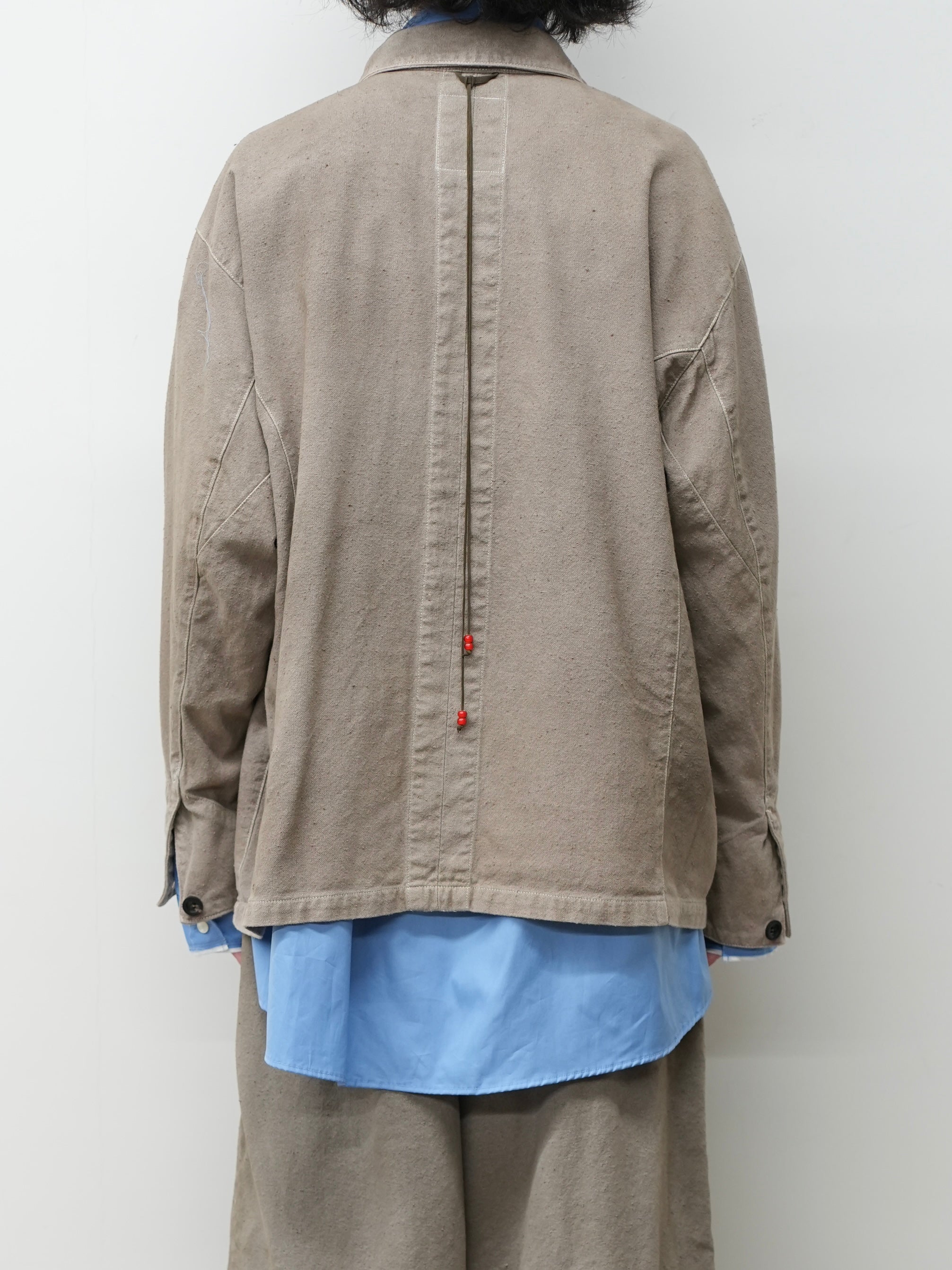 C/R DUCK COVERALL JACKET(GREIGE) – ANCELLM