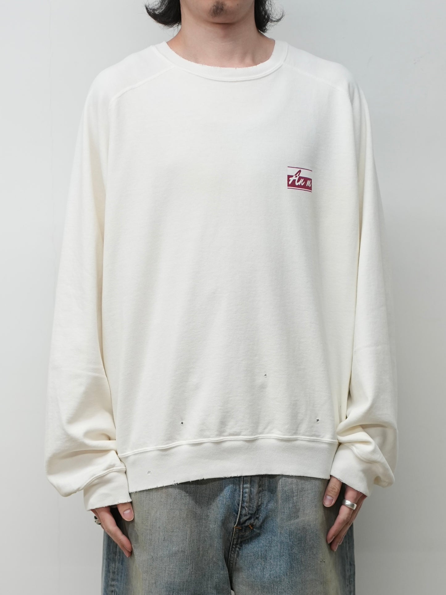 LIGHT LOOP SWEAT SHIRT(WHITE)