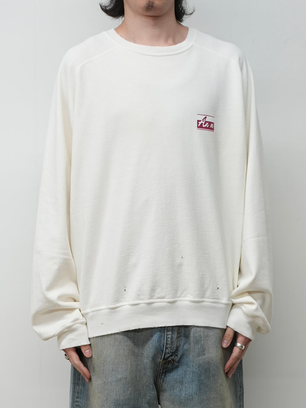 LIGHT LOOP SWEAT SHIRT(WHITE)