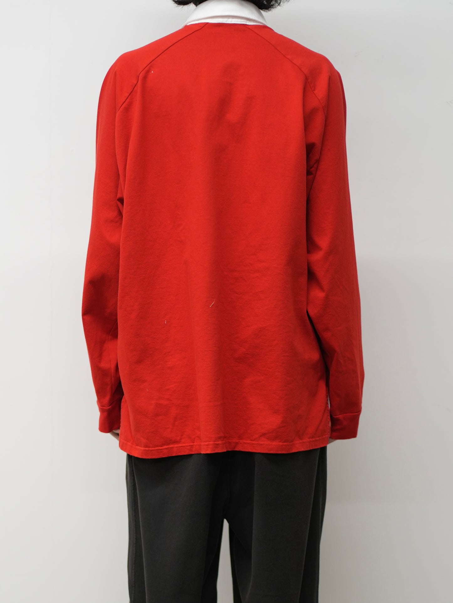 TWO-TONE RUGBY SHIRT(RED)