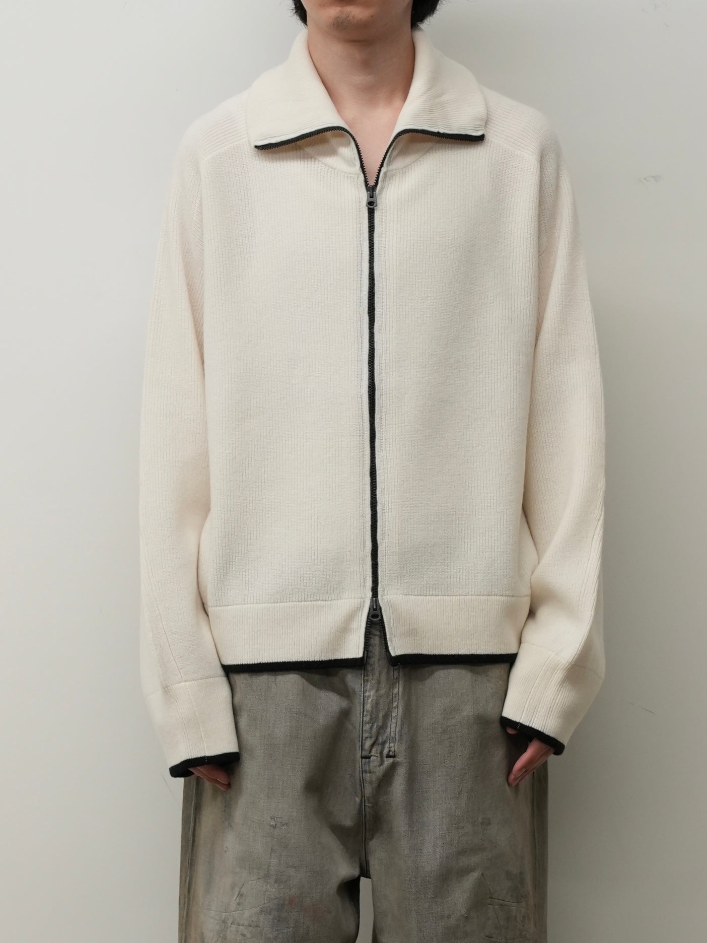 C/W DRIVERS KNIT(WHITE)