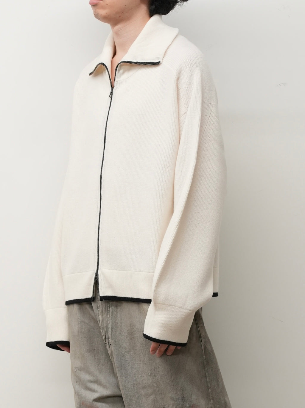 C/W DRIVERS KNIT(WHITE)