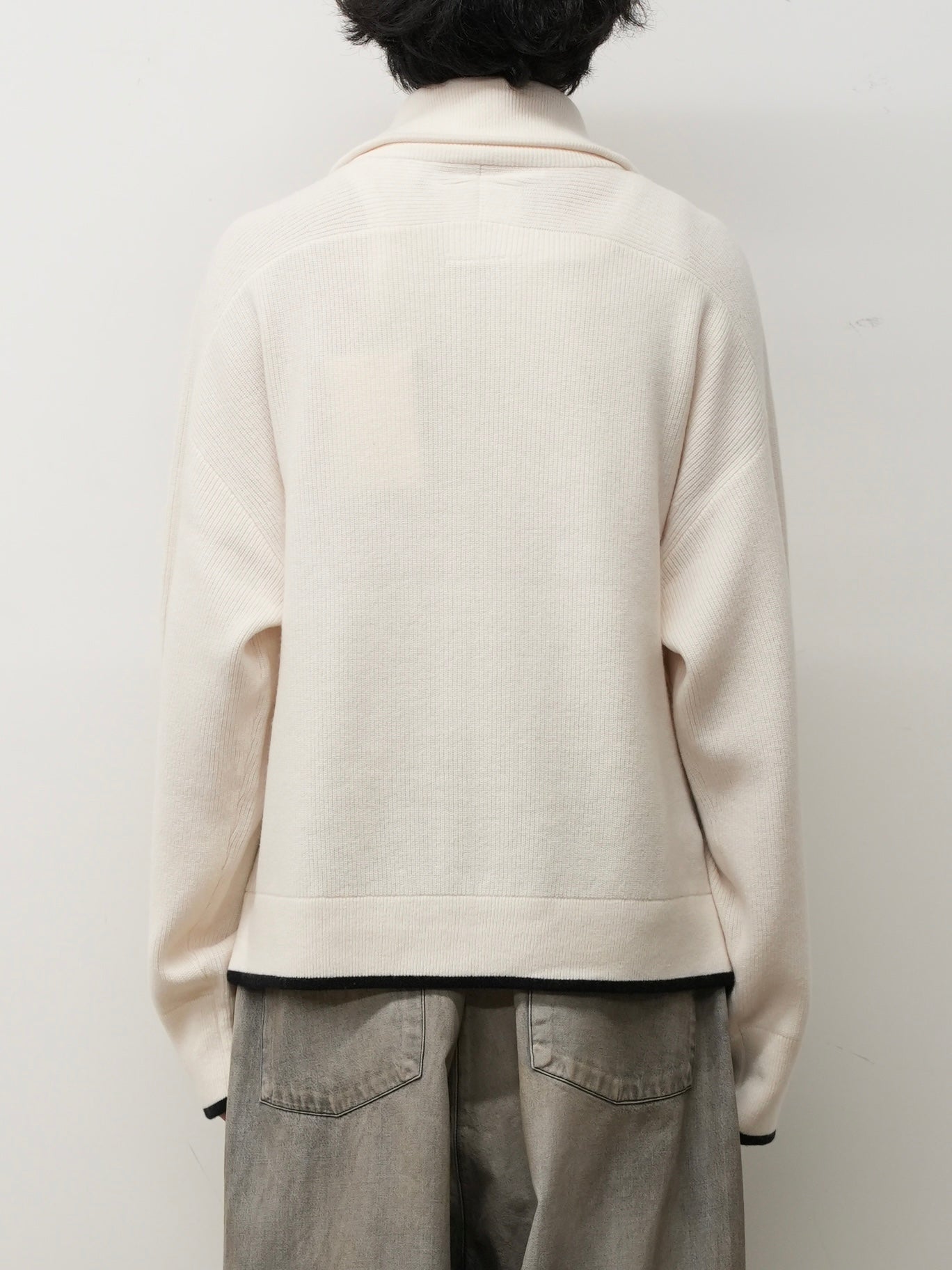 C/W DRIVERS KNIT(WHITE)