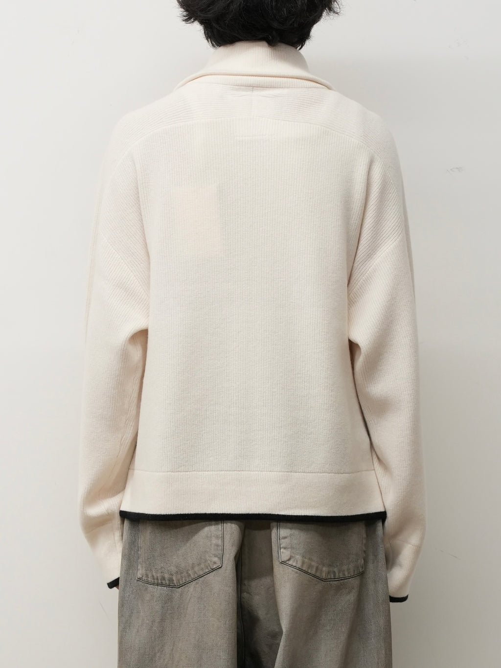 C/W DRIVERS KNIT(WHITE)