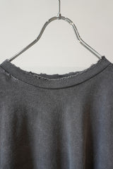 EMBROIDERY DYED LS T-SHIRT(BLACK)