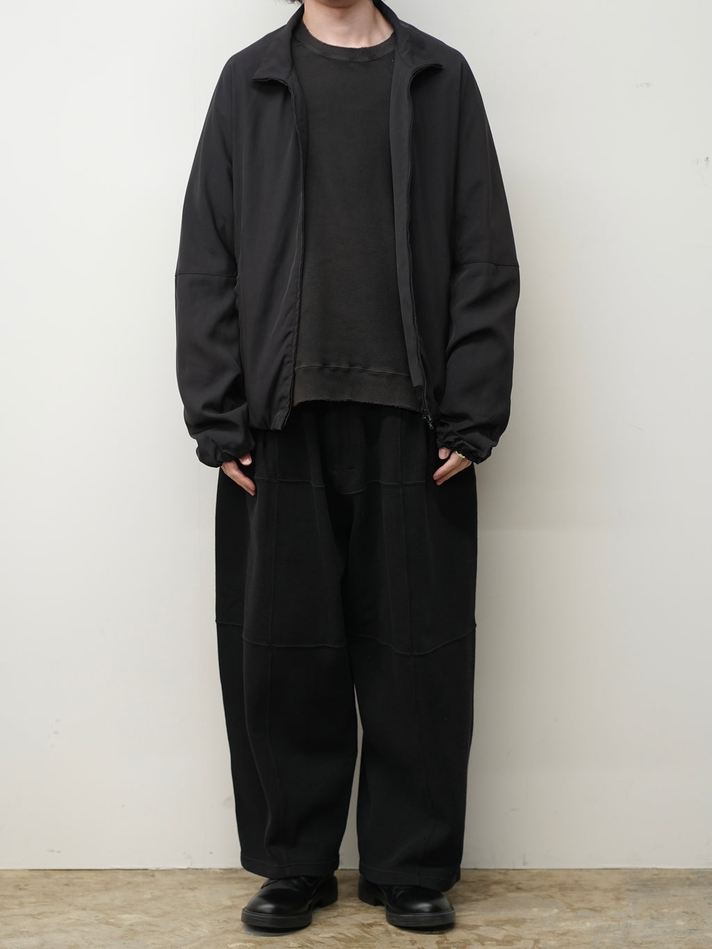 TUCK KIMONO BLOUSON(BLACK) – ANCELLM