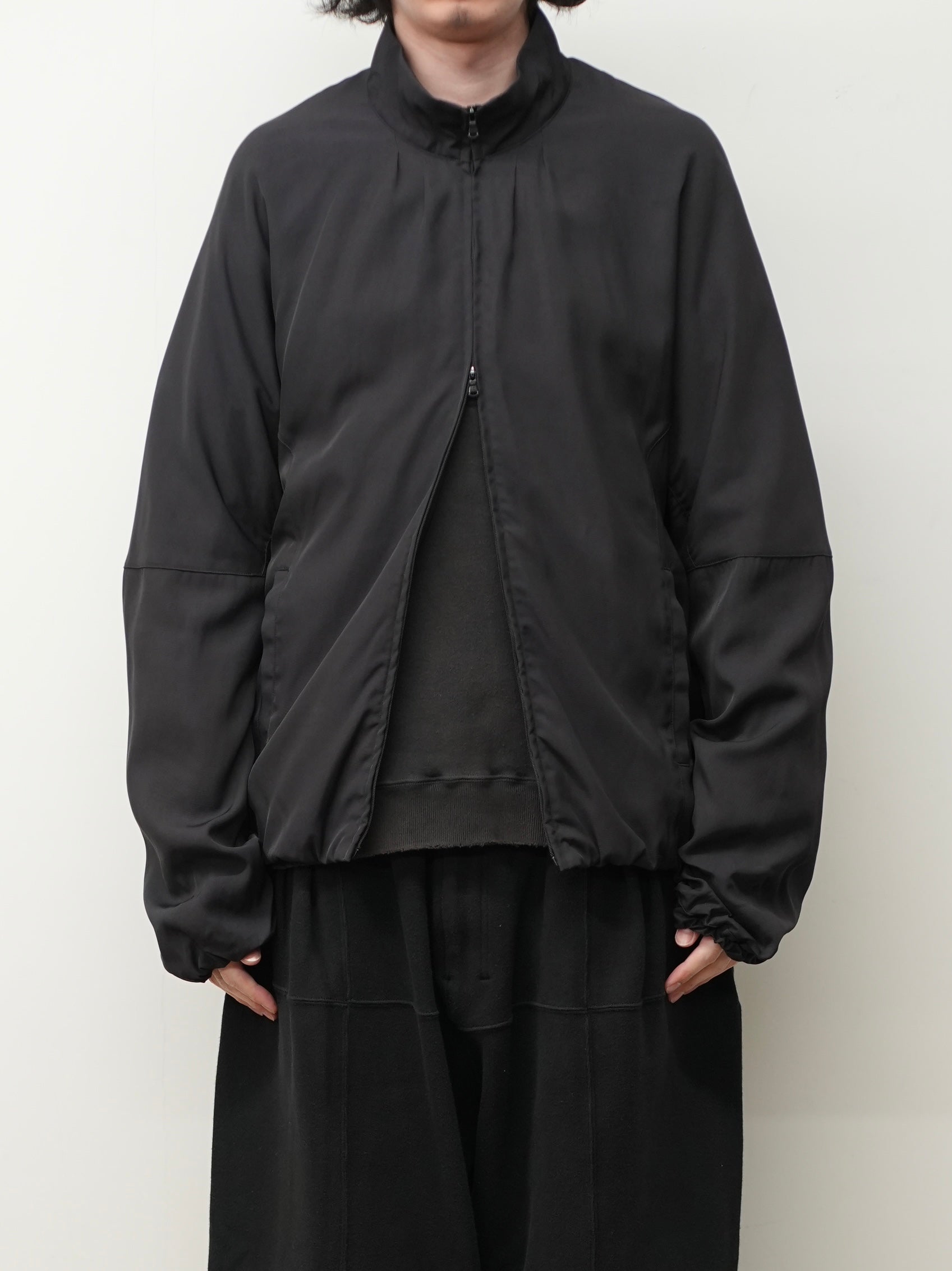 ジャケット・アウター ANCELLM TUCK KIMONO BLOUSON 2 26SS TUCK KIMONO BLOUSON(BLACK) – ANCELLM