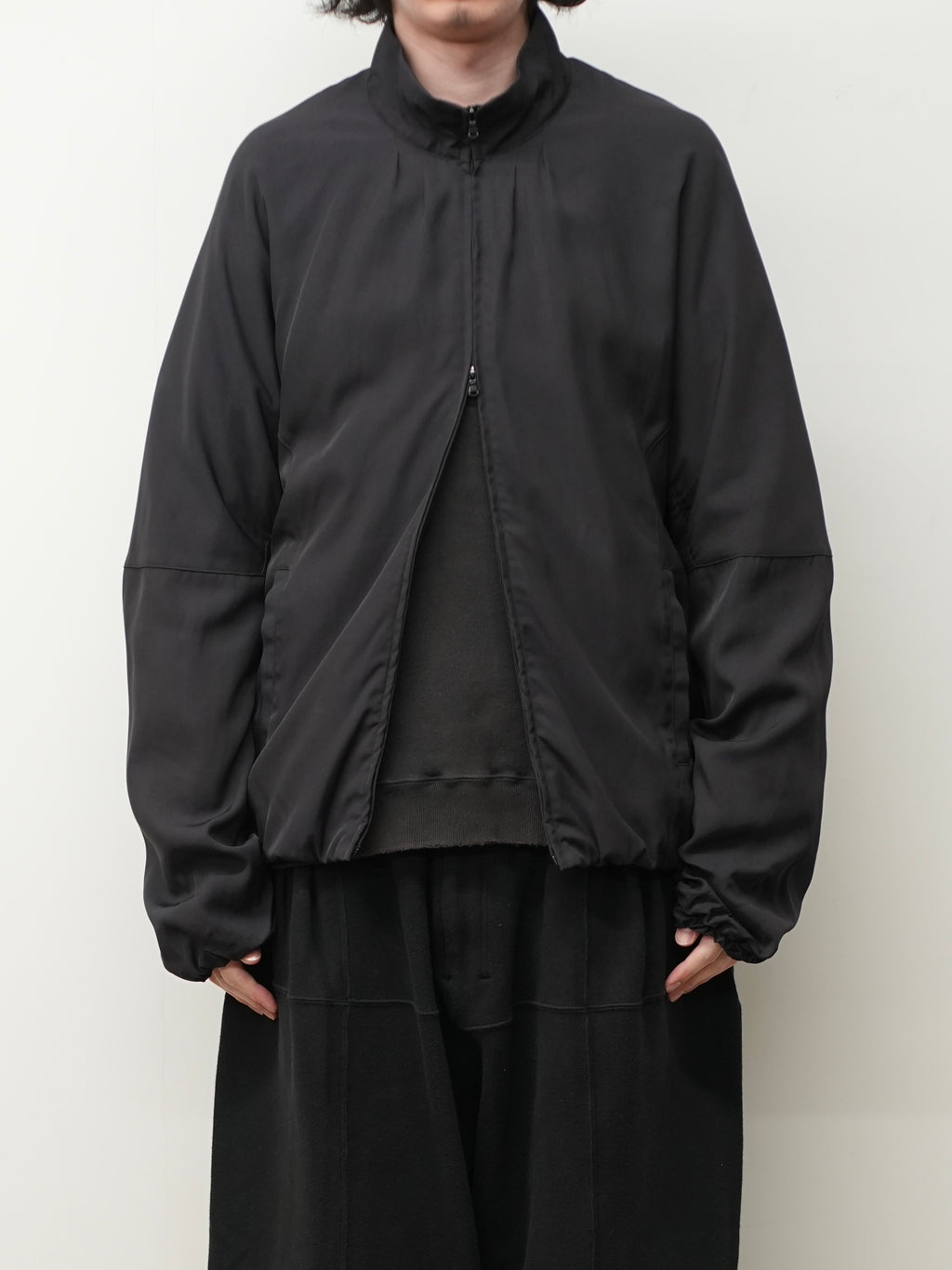 ジャケット・アウター ANCELLM TUCK KIMONO BLOUSON 2 26SS TUCK KIMONO BLOUSON(BLACK) – ANCELLM