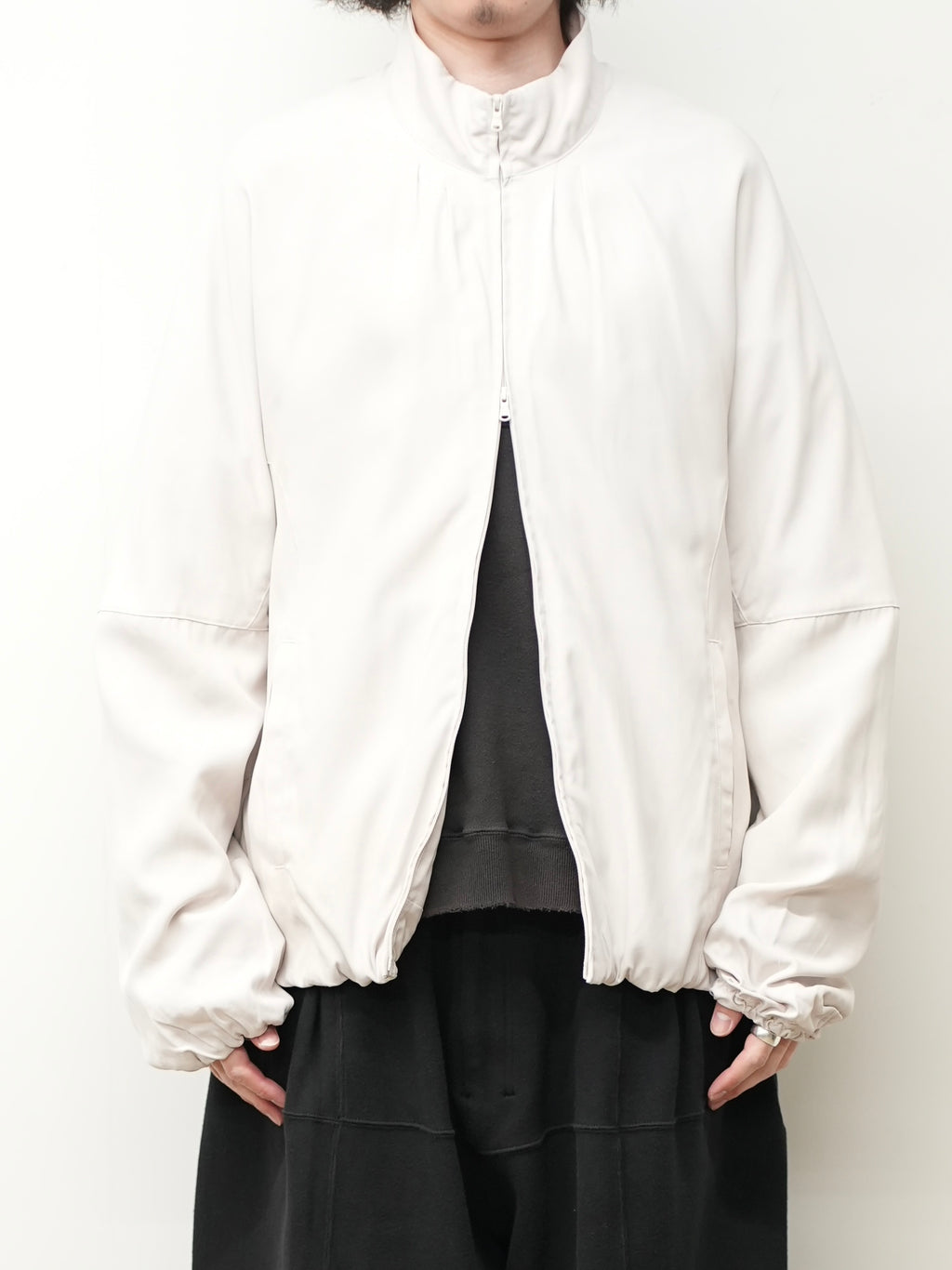 TUCK KIMONO BLOUSON(D.WHITE)
