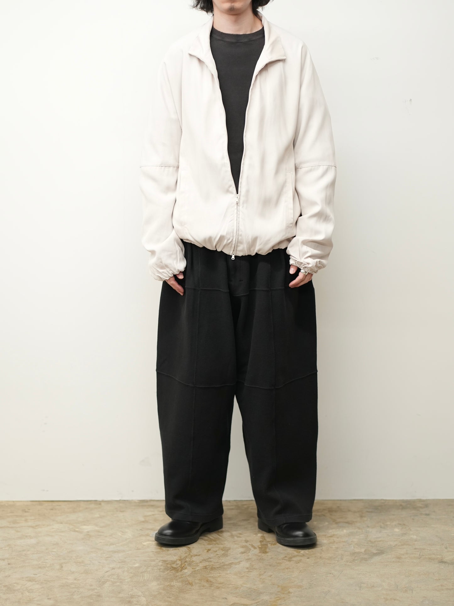 TUCK KIMONO BLOUSON(D.WHITE)