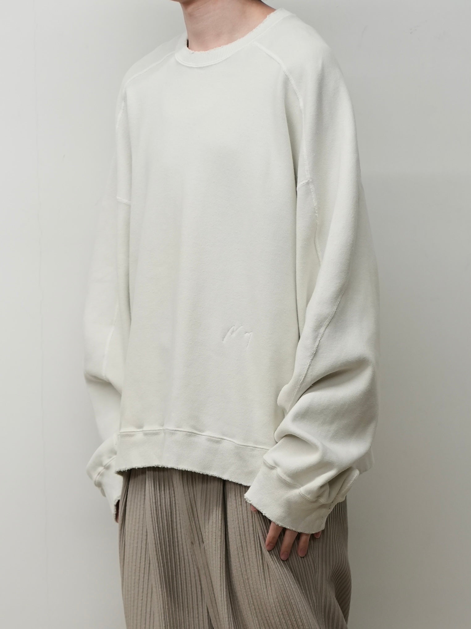 SMOOTH SWEAT SHIRT(OFF) – ANCELLM