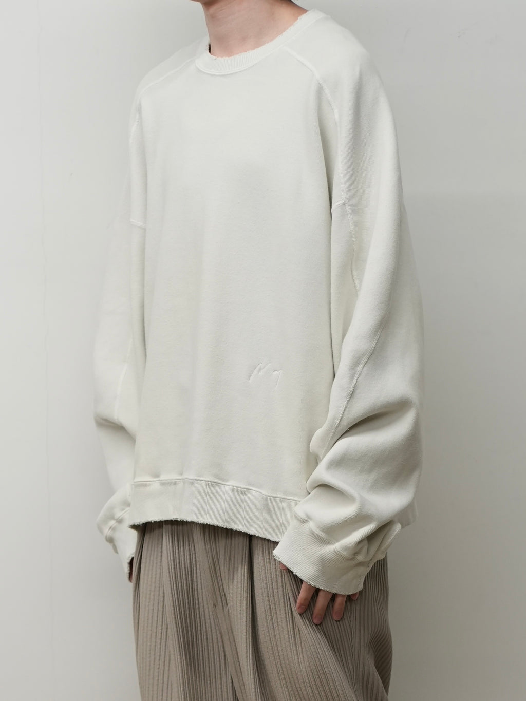 SMOOTH SWEAT SHIRT(OFF)