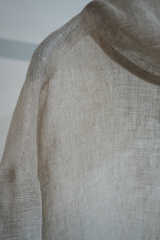 LINEN PULLOVER SHIRT(BEIGE)