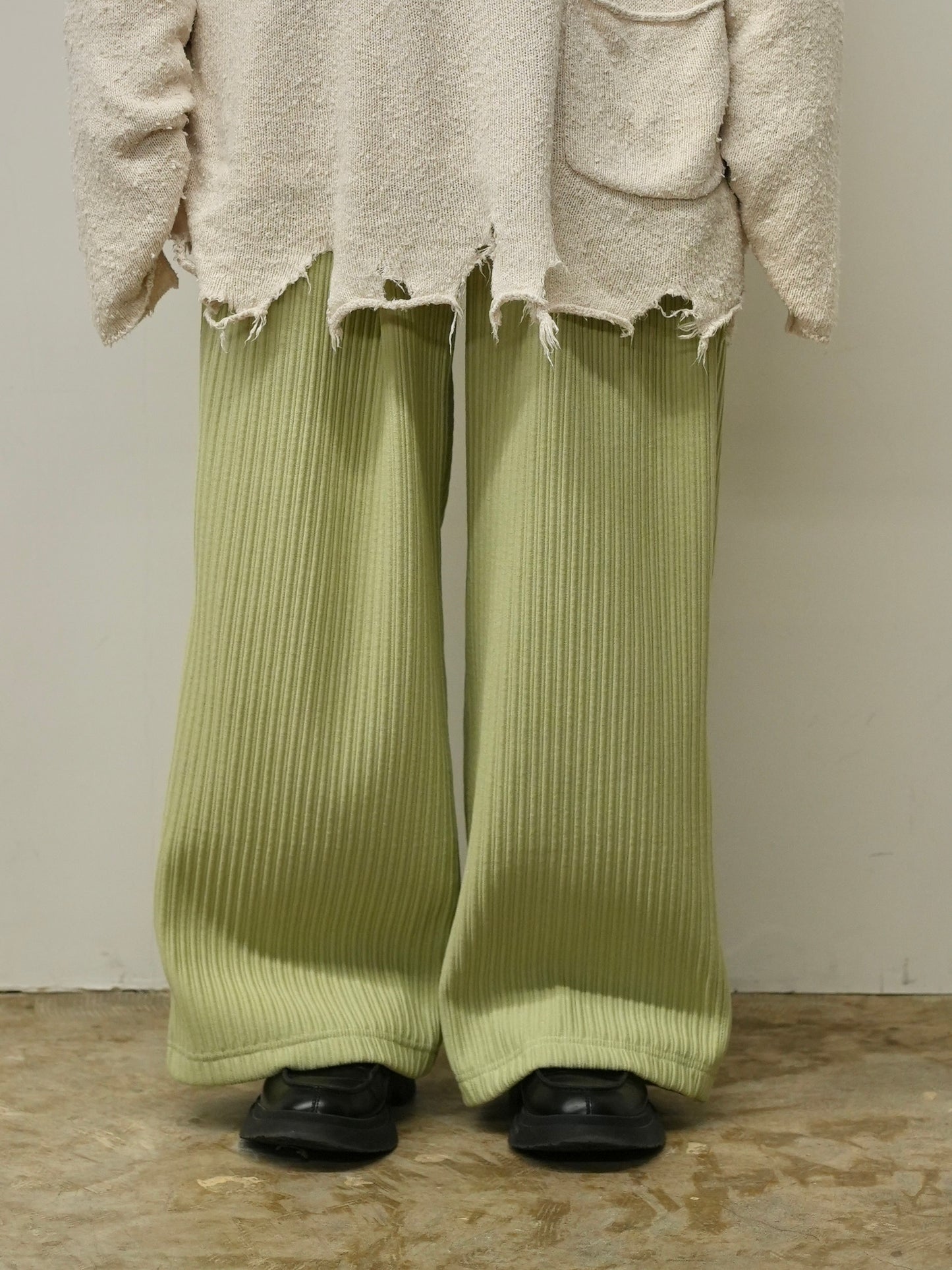 WIDE EASY PANTS(WASABI)