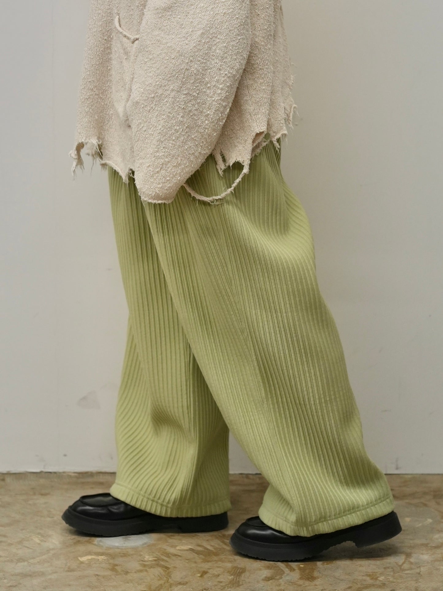WIDE EASY PANTS(WASABI)