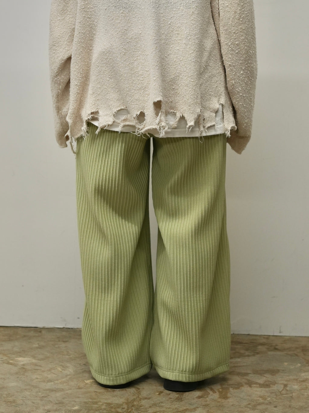 WIDE EASY PANTS(WASABI)