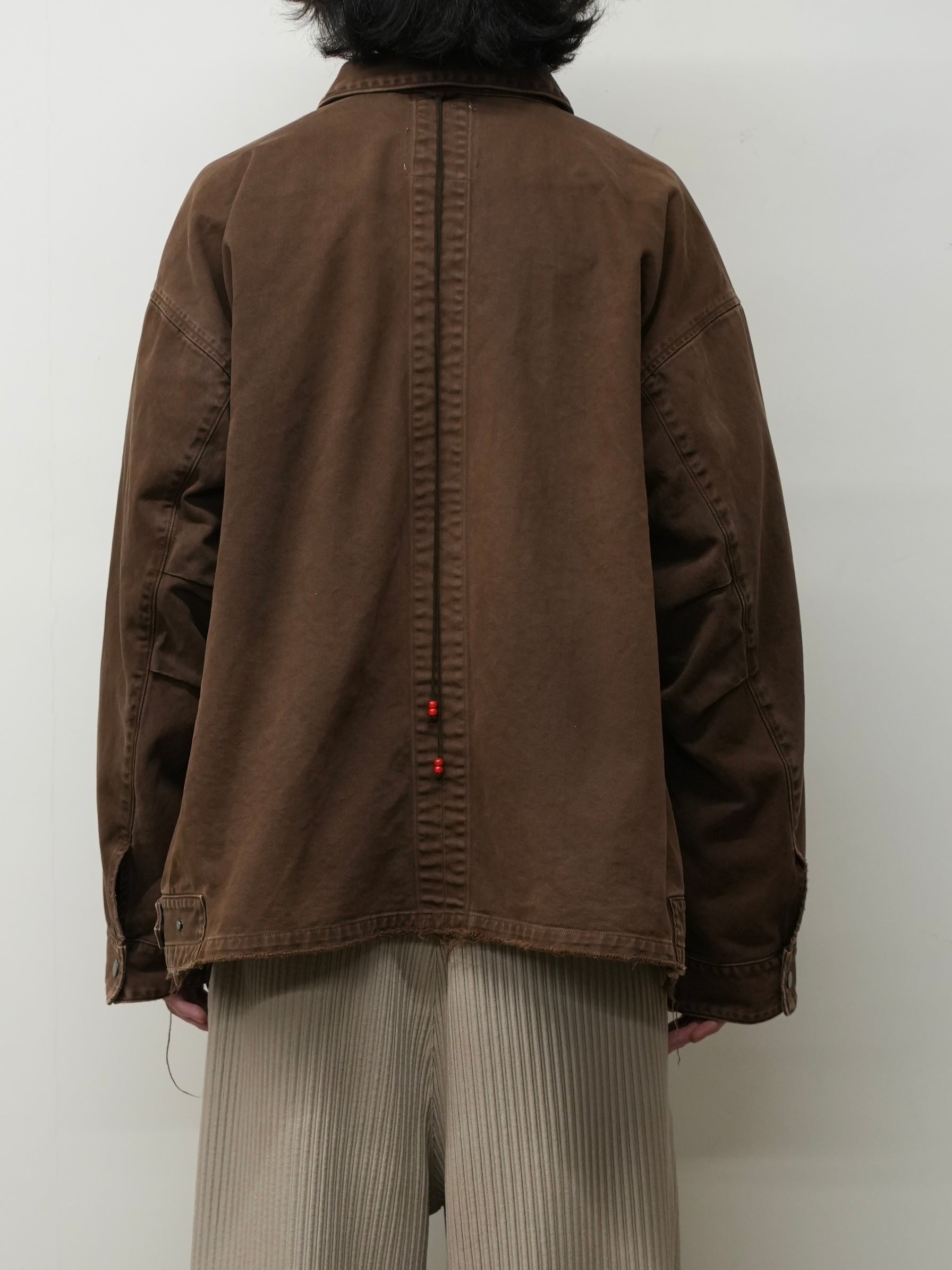 HIGHCOUNT DRILL AGING JACKET(BROWN) – ANCELLM