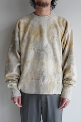 MARBLING SWEAT SHIRT(BEIGE/BLACK)