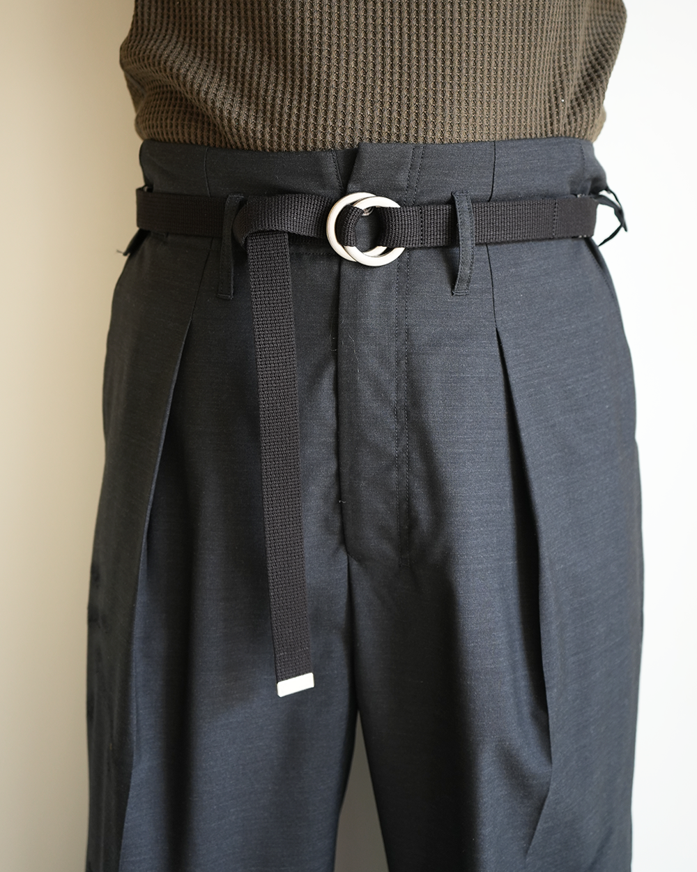 RING NARROW BELT(BLACK)