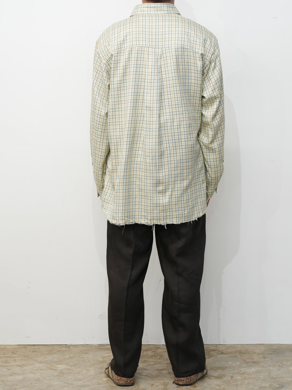 NEL CHECK OVER WORK SHIRT(CREAM) – ANCELLM