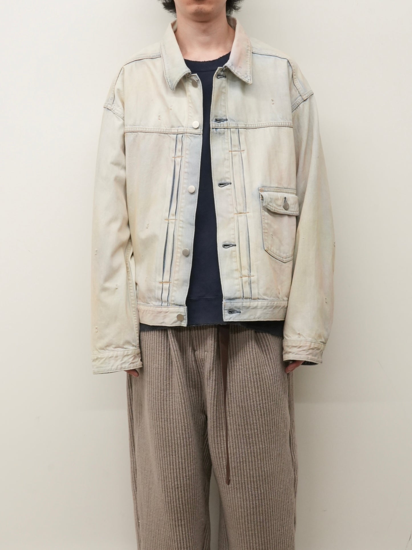 LAYERING COLOR DENIM JACKET(INDIGO)