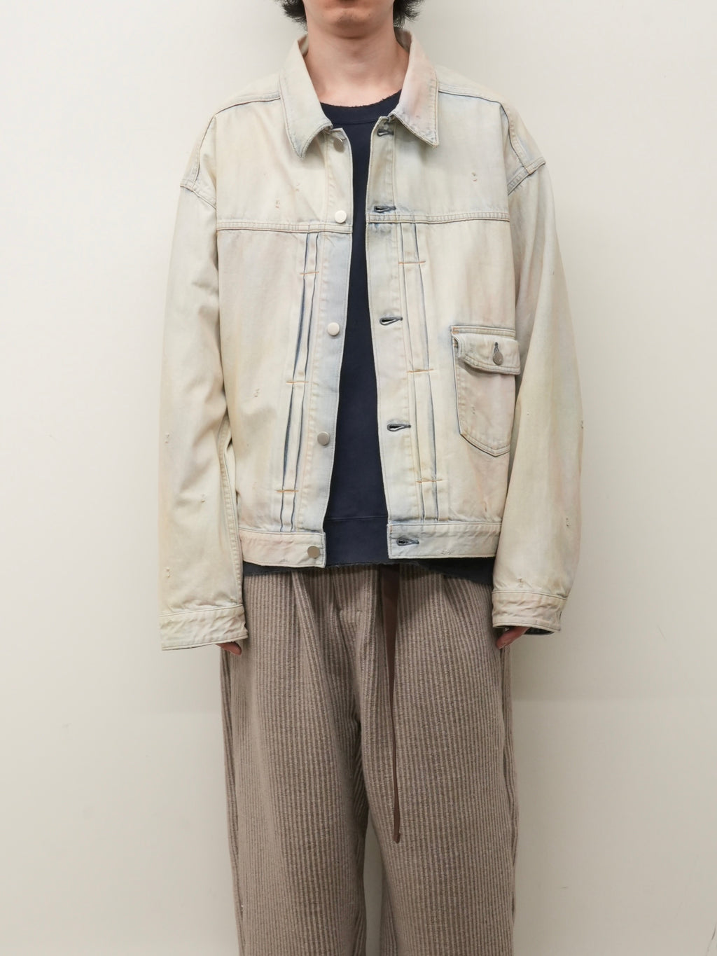 LAYERING COLOR DENIM JACKET(INDIGO)