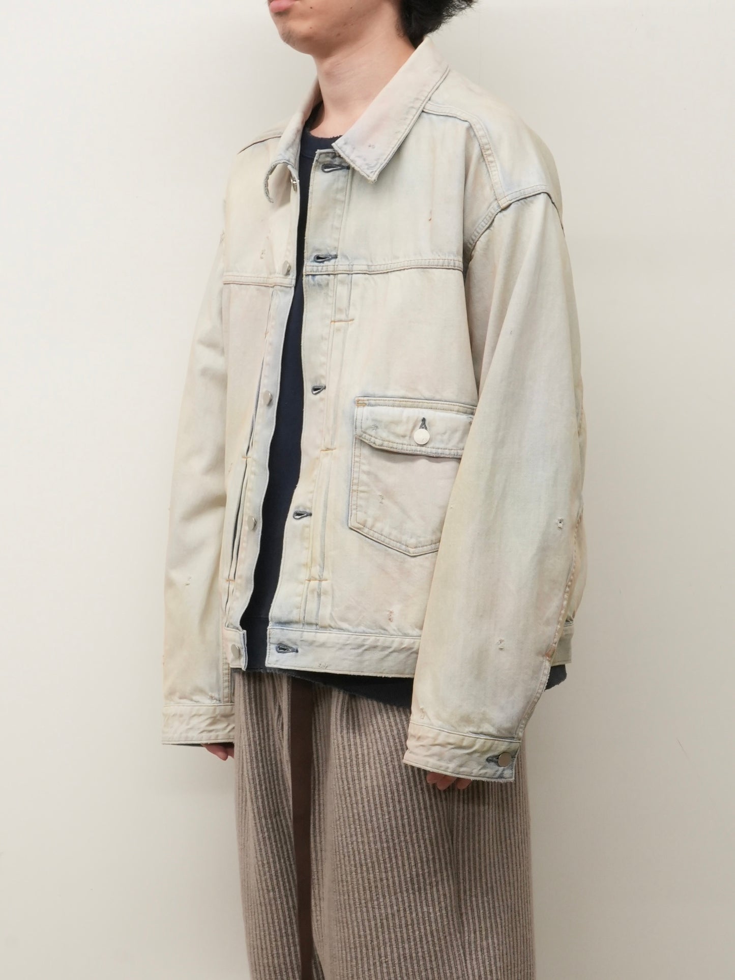 LAYERING COLOR DENIM JACKET(INDIGO)