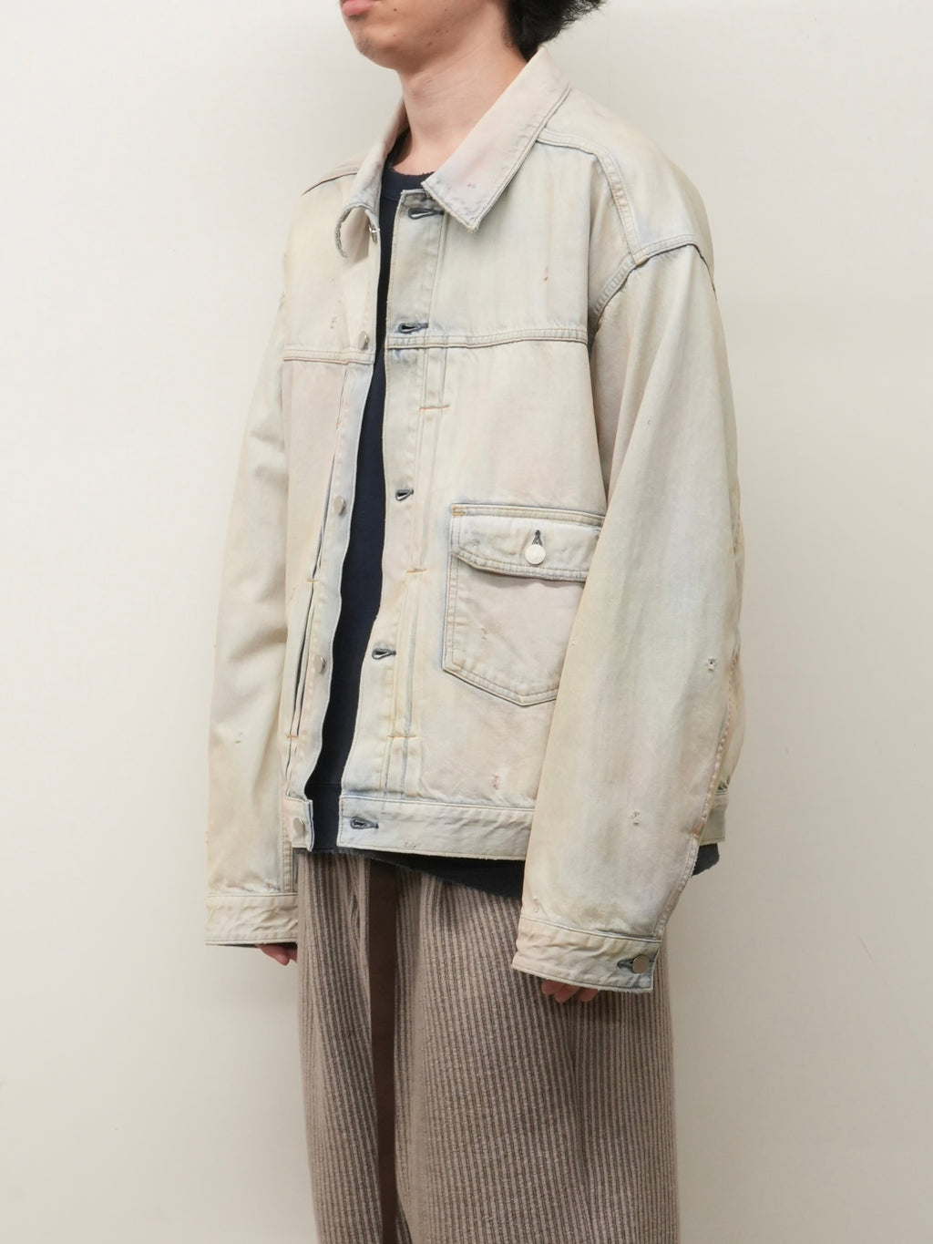 LAYERING COLOR DENIM JACKET(INDIGO)