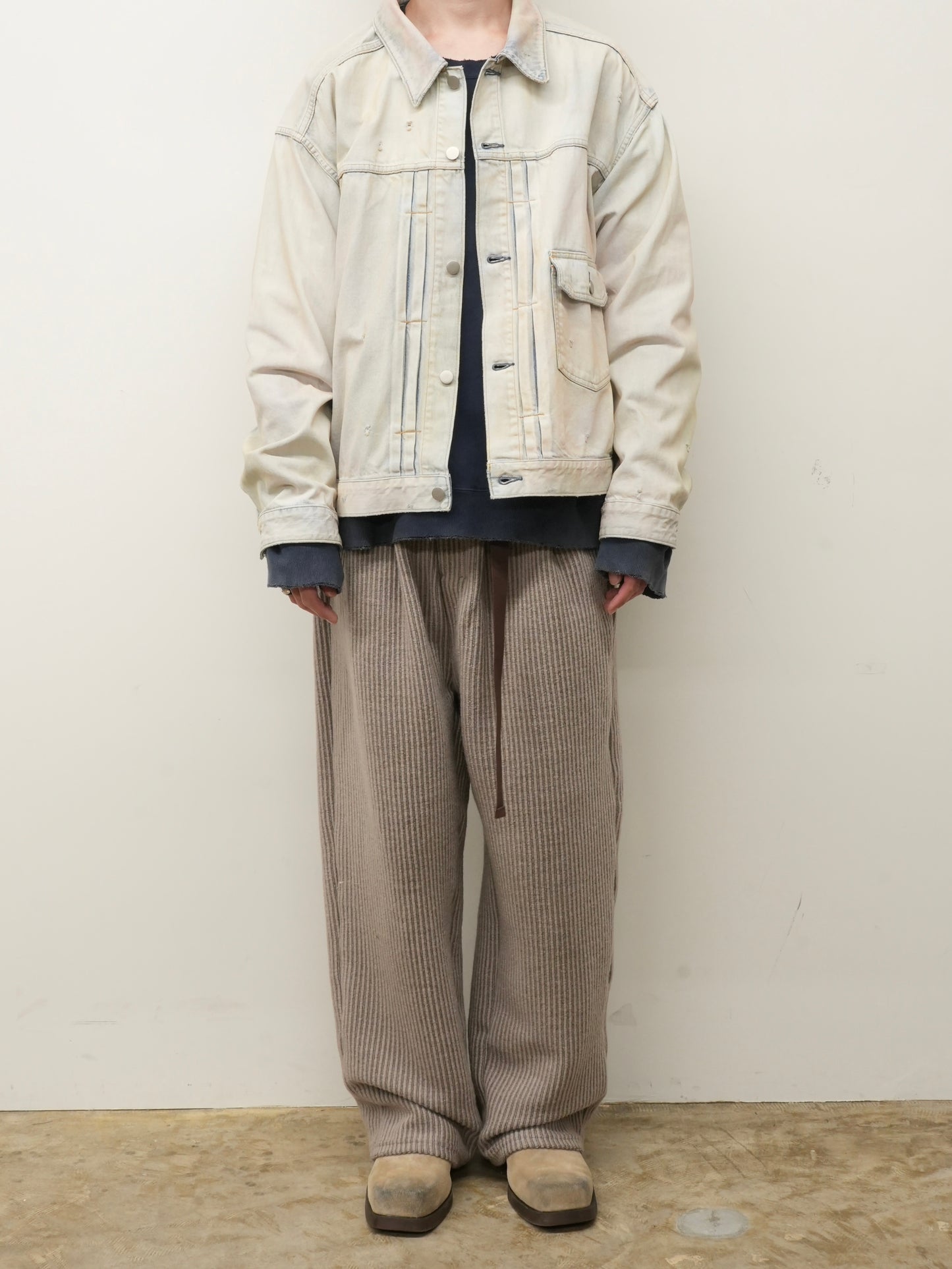 LAYERING COLOR DENIM JACKET(INDIGO)